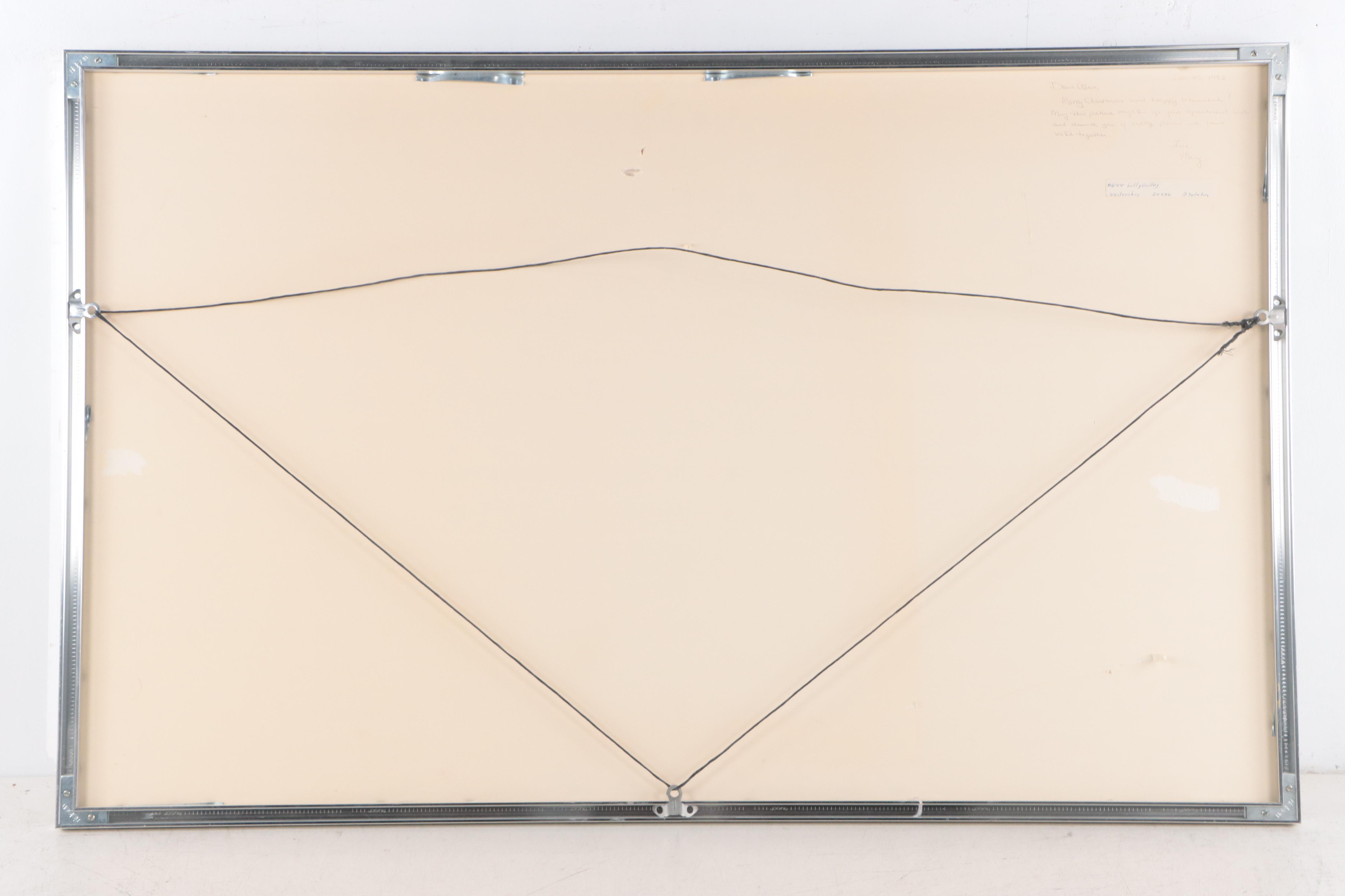 Offset Lithograph After Marcus Uzilevsky "Lily of the Valley," Late 20th Century