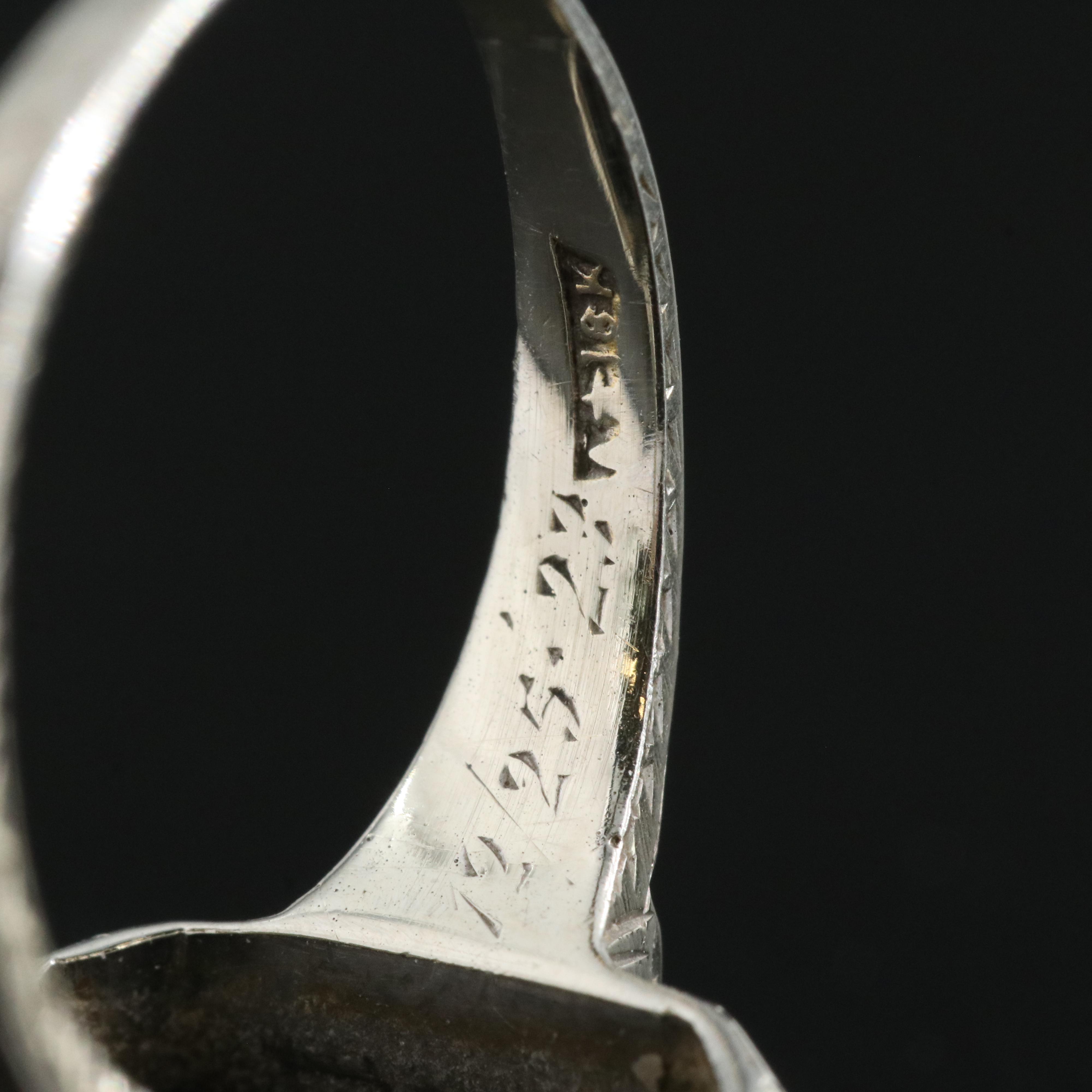 18K Black Onyx and Diamond Ring