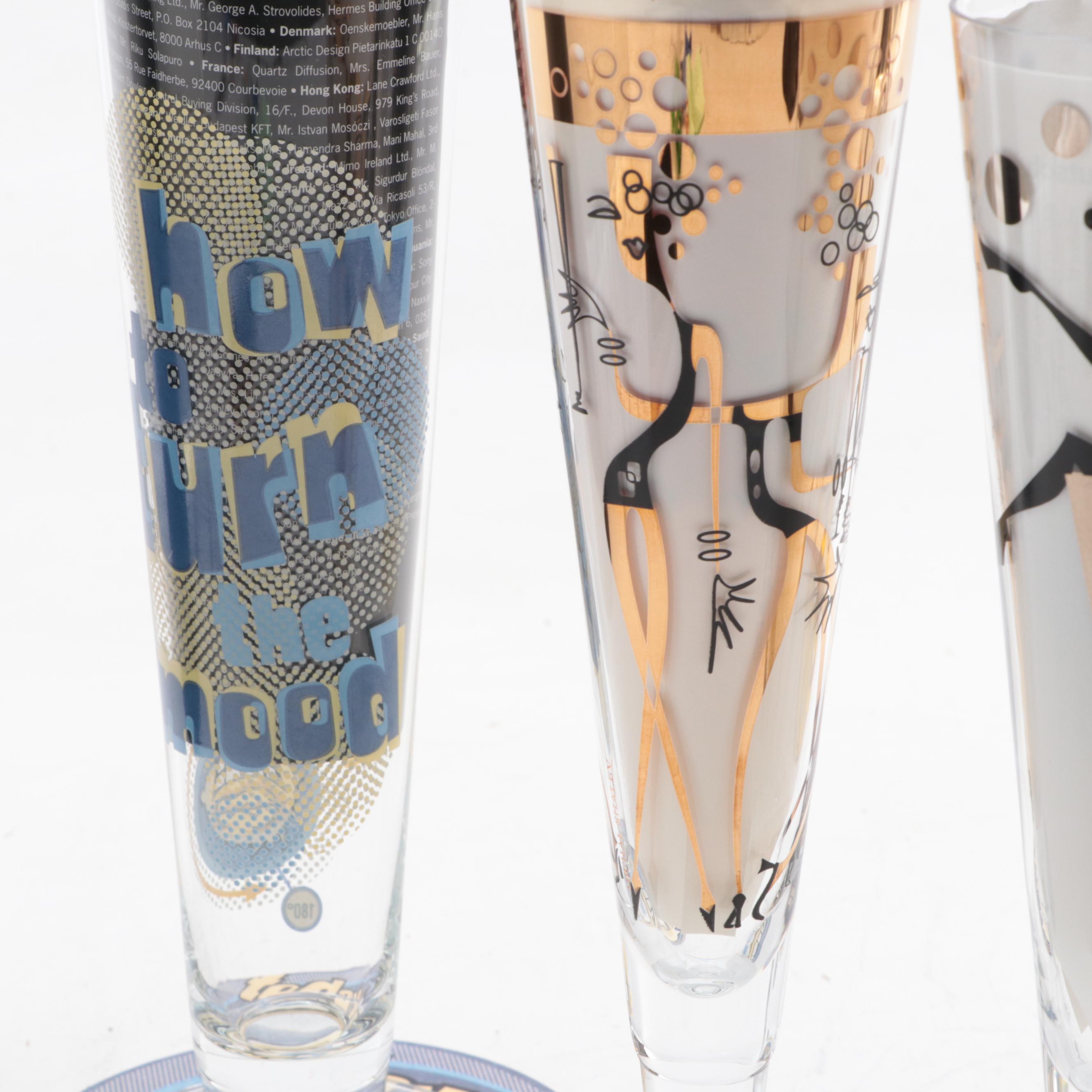 Ritzenhoff Champus Collection Champagne Flutes and Pilsner Glasses