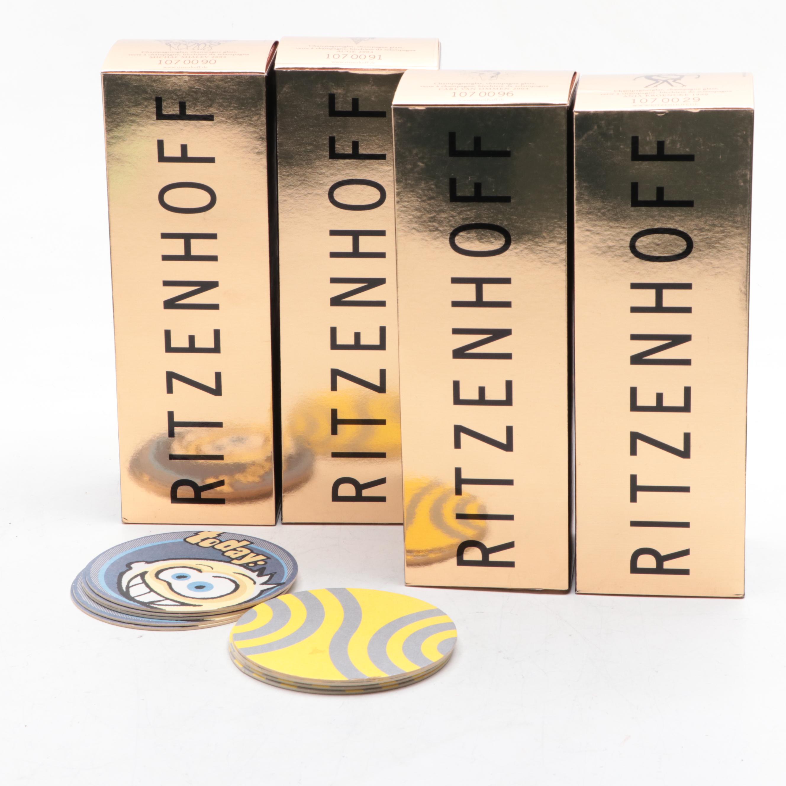 Ritzenhoff Champus Collection Champagne Flutes and Pilsner Glasses