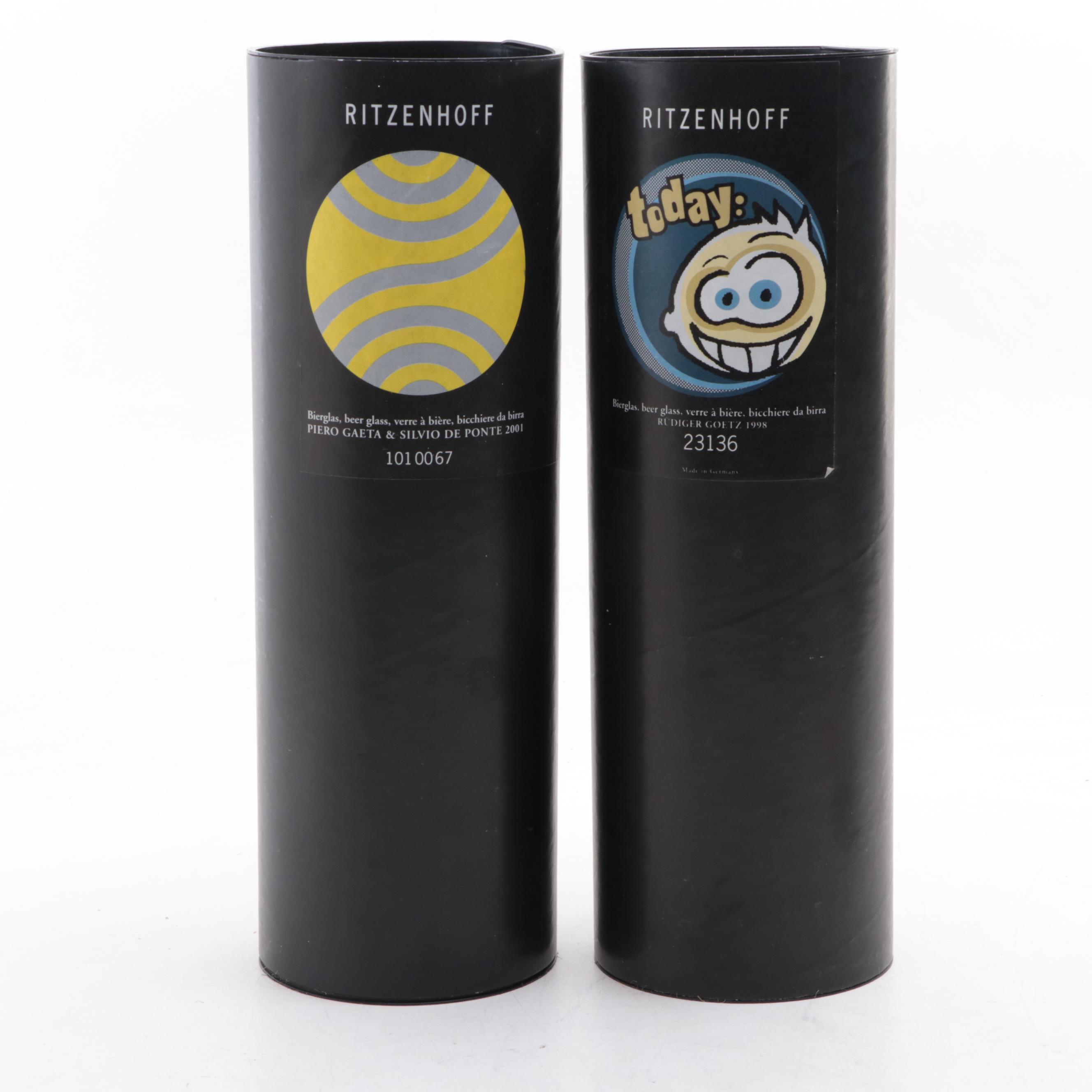 Ritzenhoff Champus Collection Champagne Flutes and Pilsner Glasses