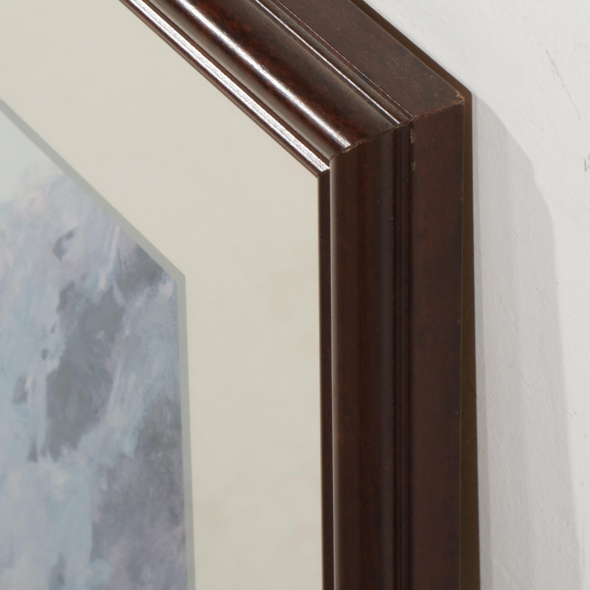 Offset Lithograph After Henry Farny "Indian Marauders in Party Fording Stream"