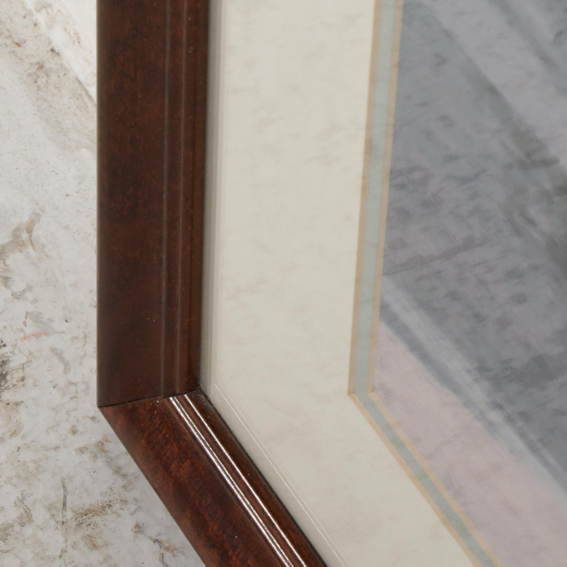 Offset Lithograph After Henry Farny "Indian Marauders in Party Fording Stream"