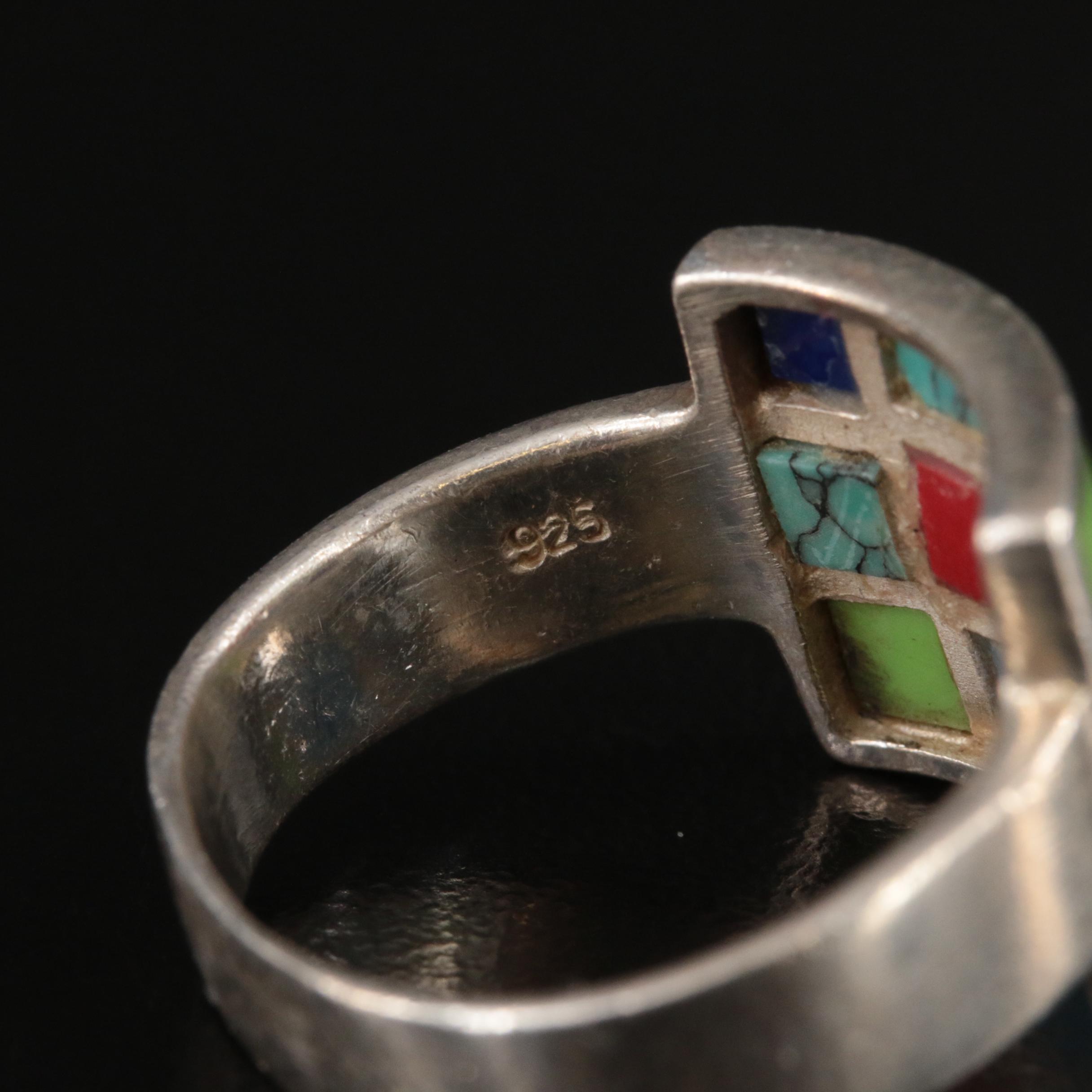 Chalcedony, Glass and Tiger's Eye Included in Sterling Ring Collection