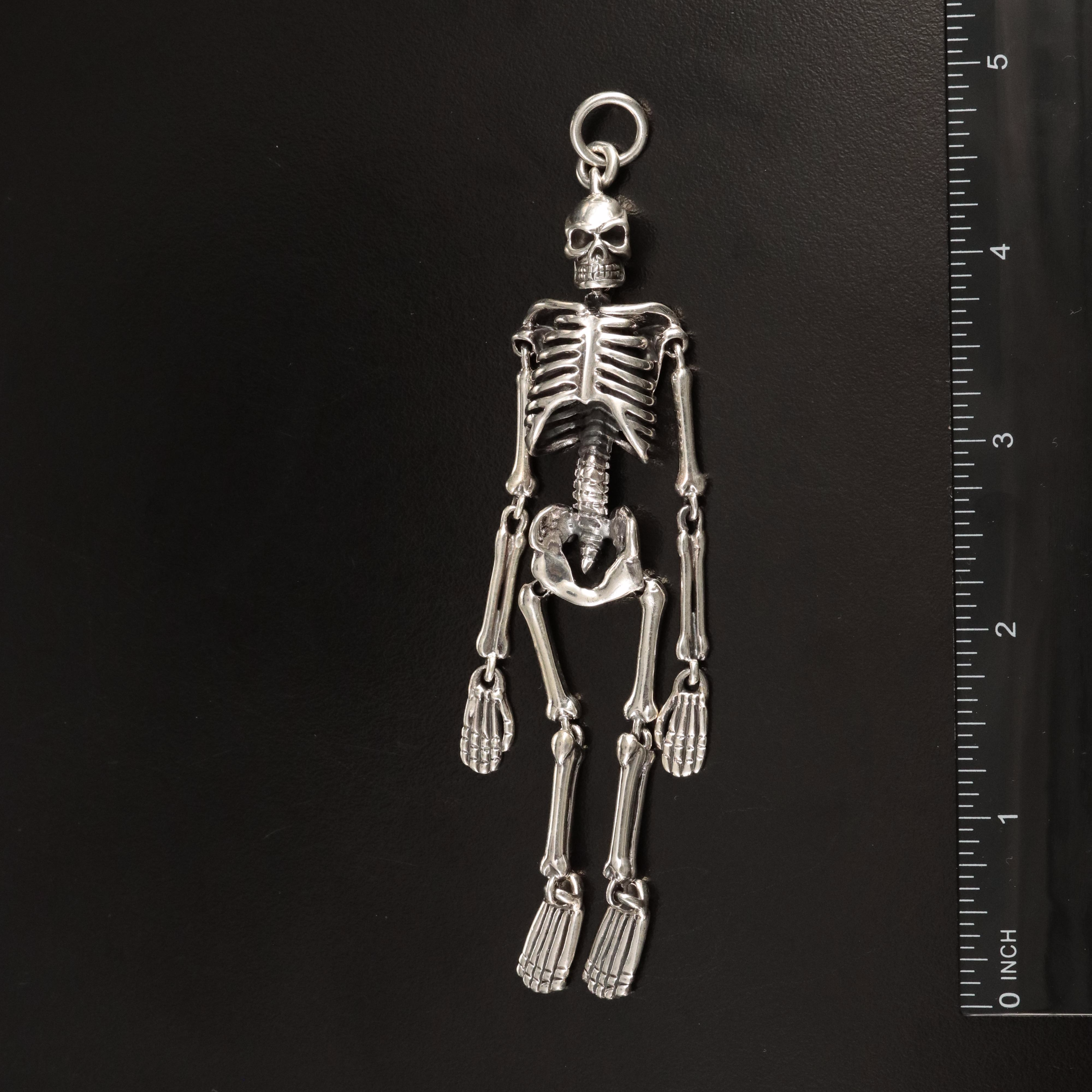 Sterling Articulating Skeleton Pendant