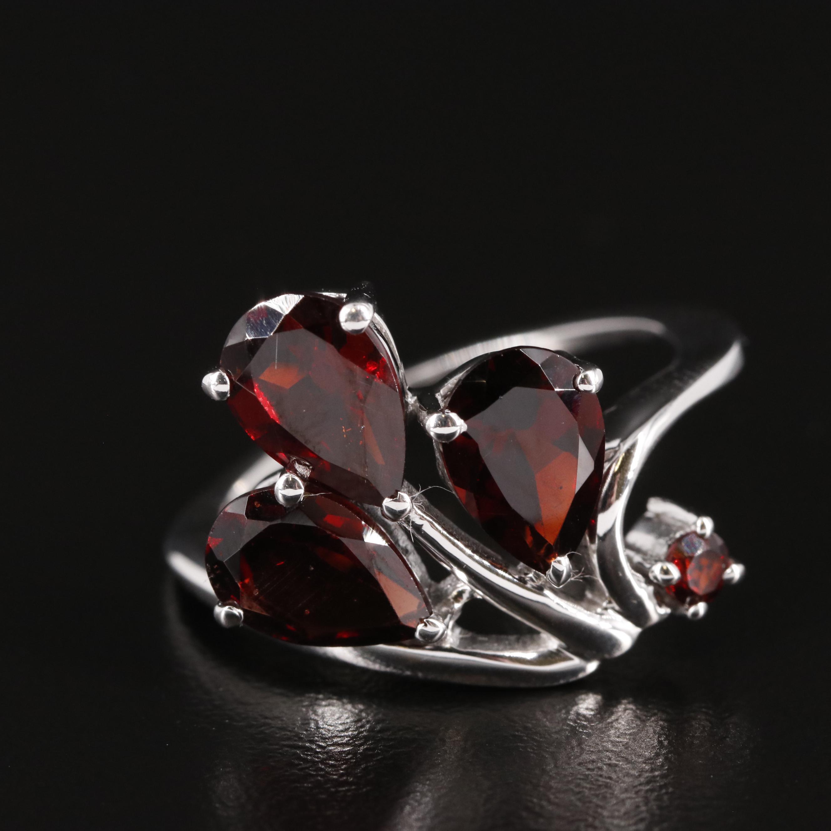 Sterling Garnet Ring