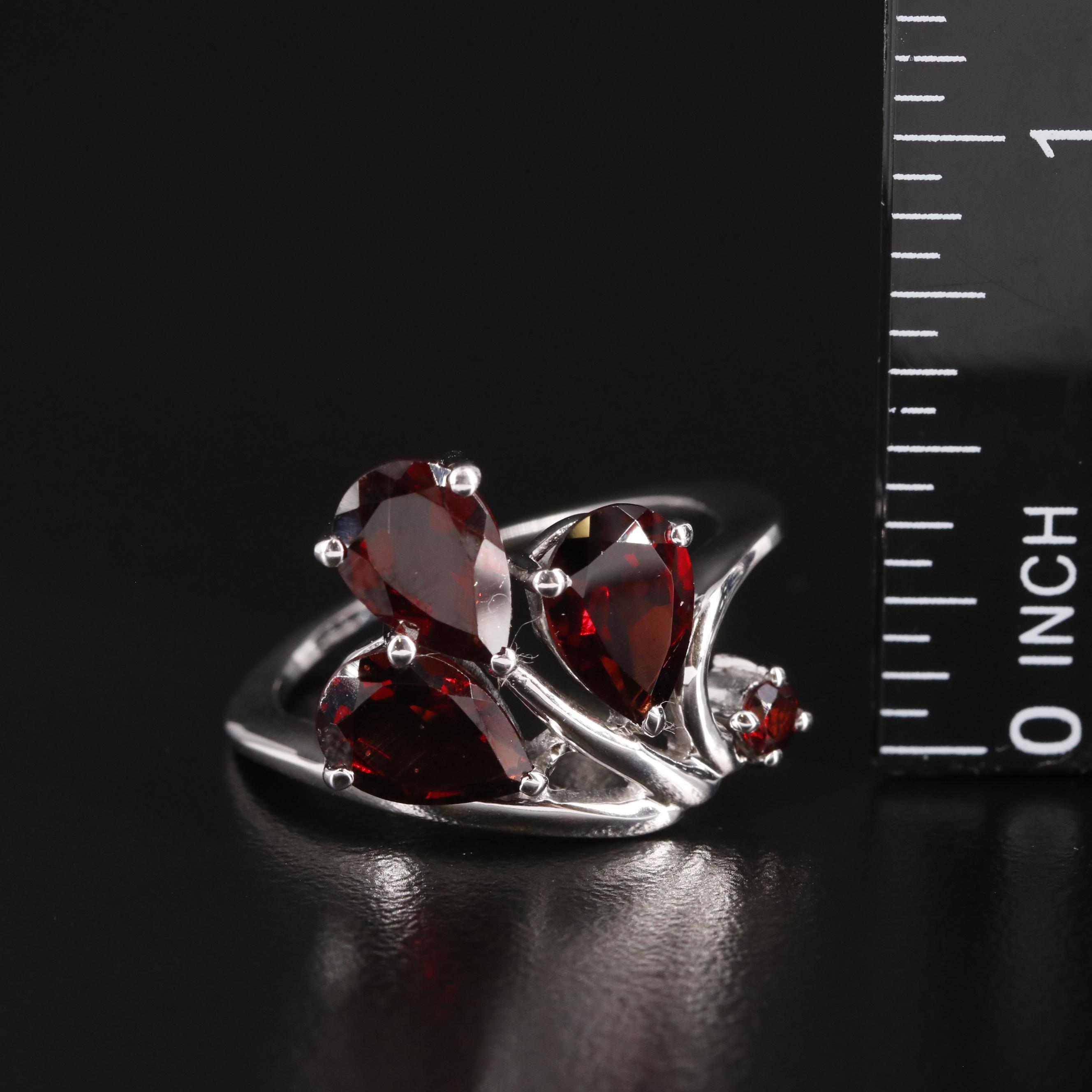 Sterling Garnet Ring