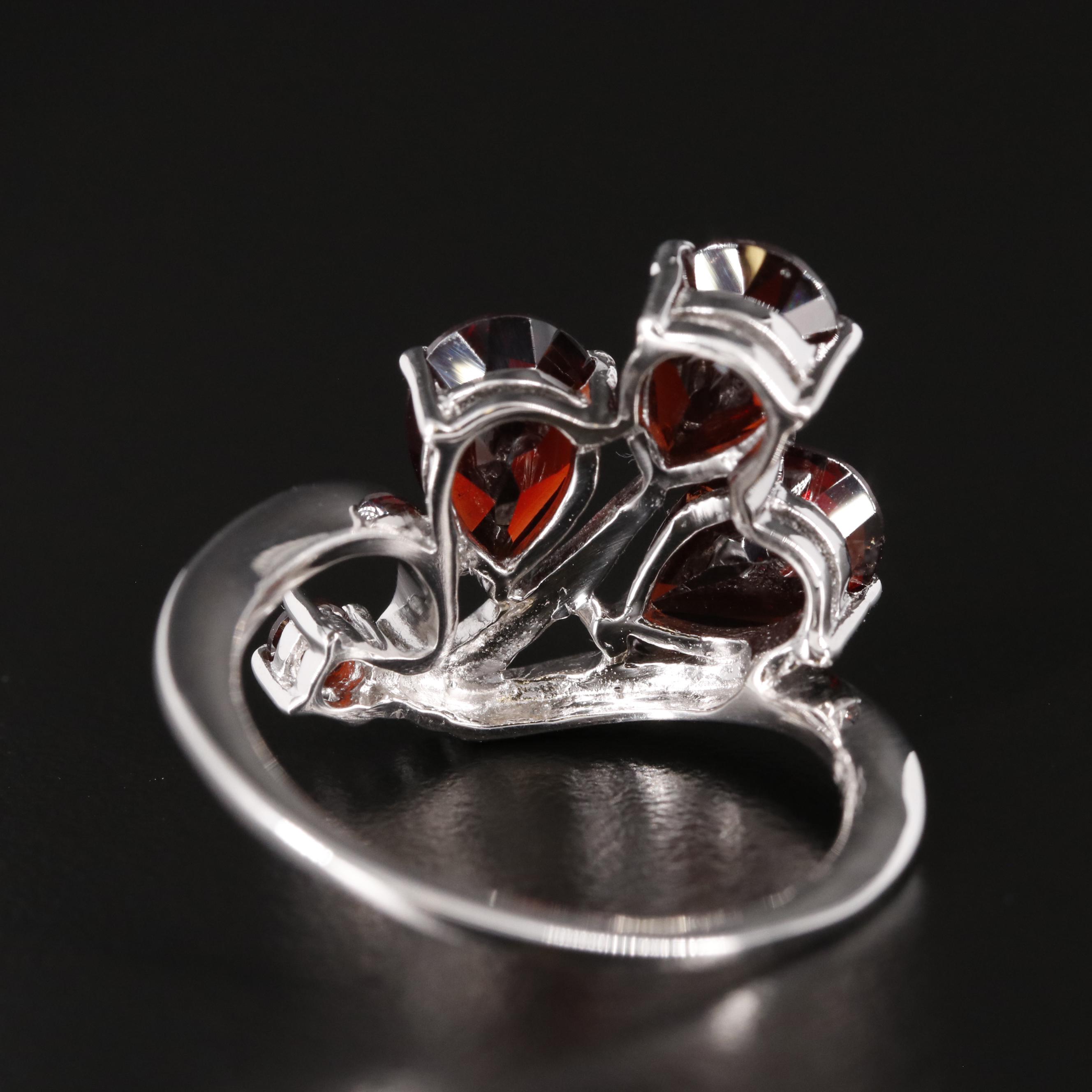 Sterling Garnet Ring