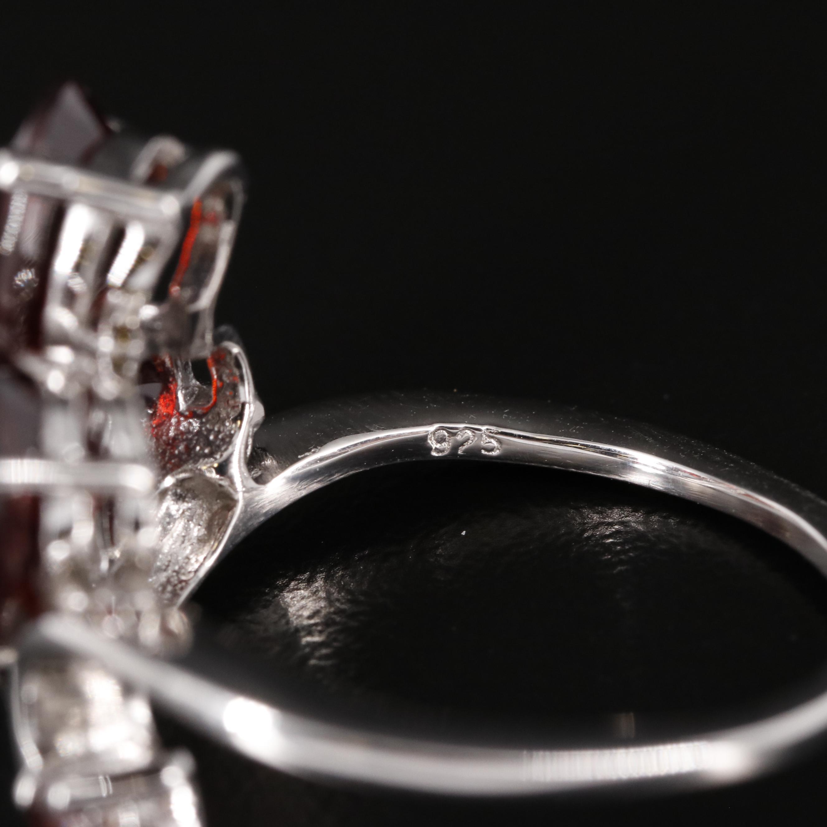 Sterling Garnet Ring