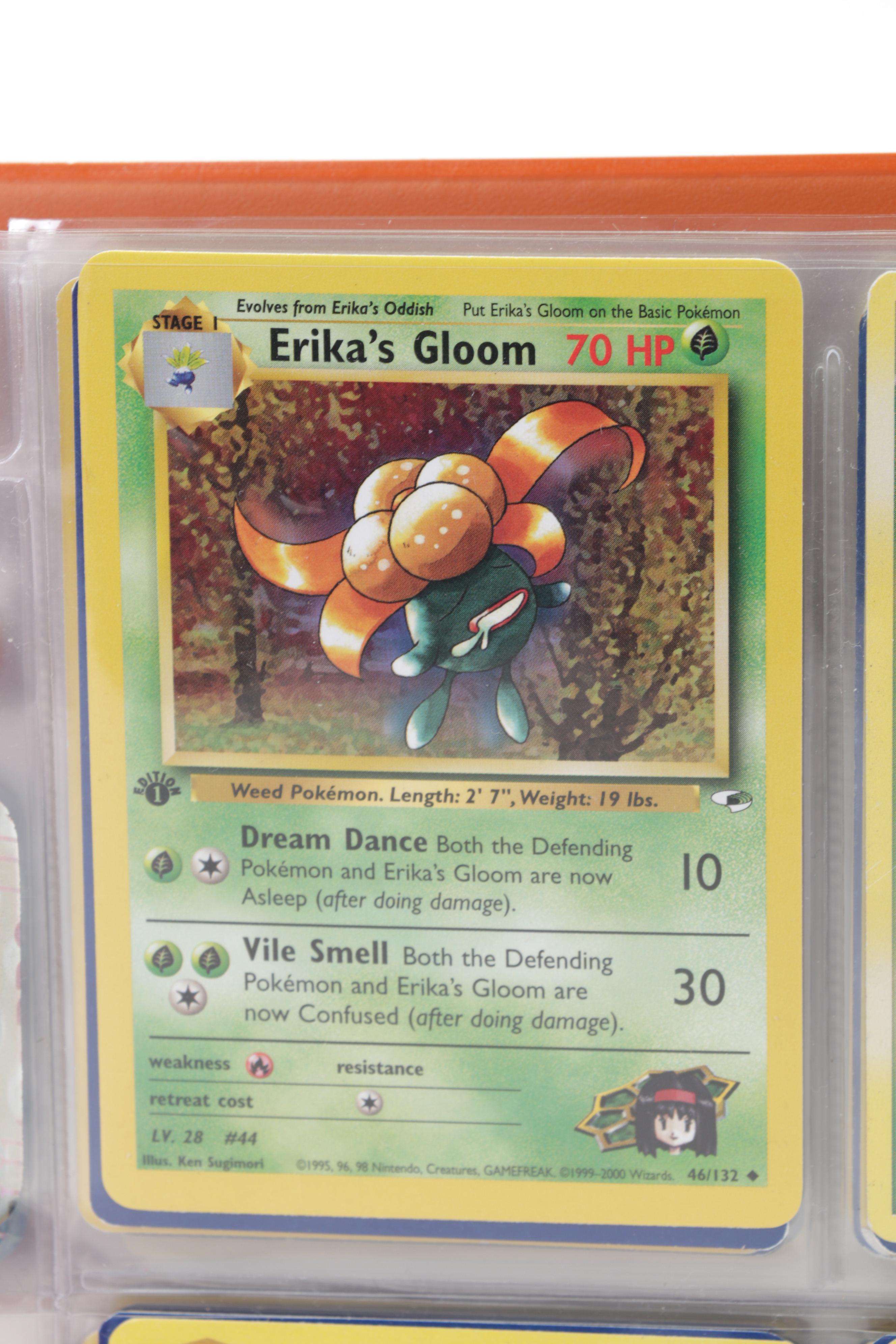 Pokémon Trading Cards Including First Edition "Erika's Gloom"