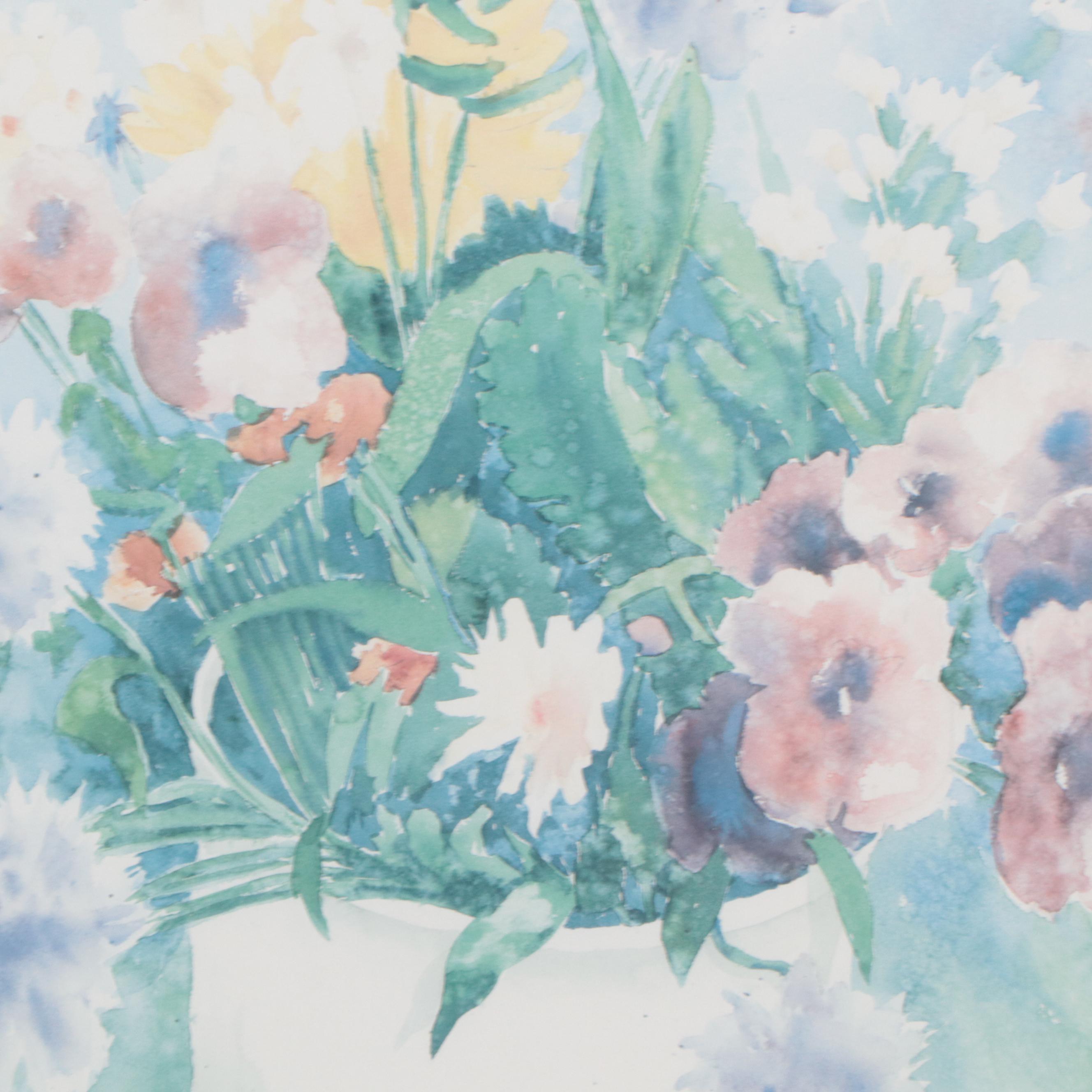 Floral Offset Lithographs After Henry Howells, Helen Paul, and Nancy Lund