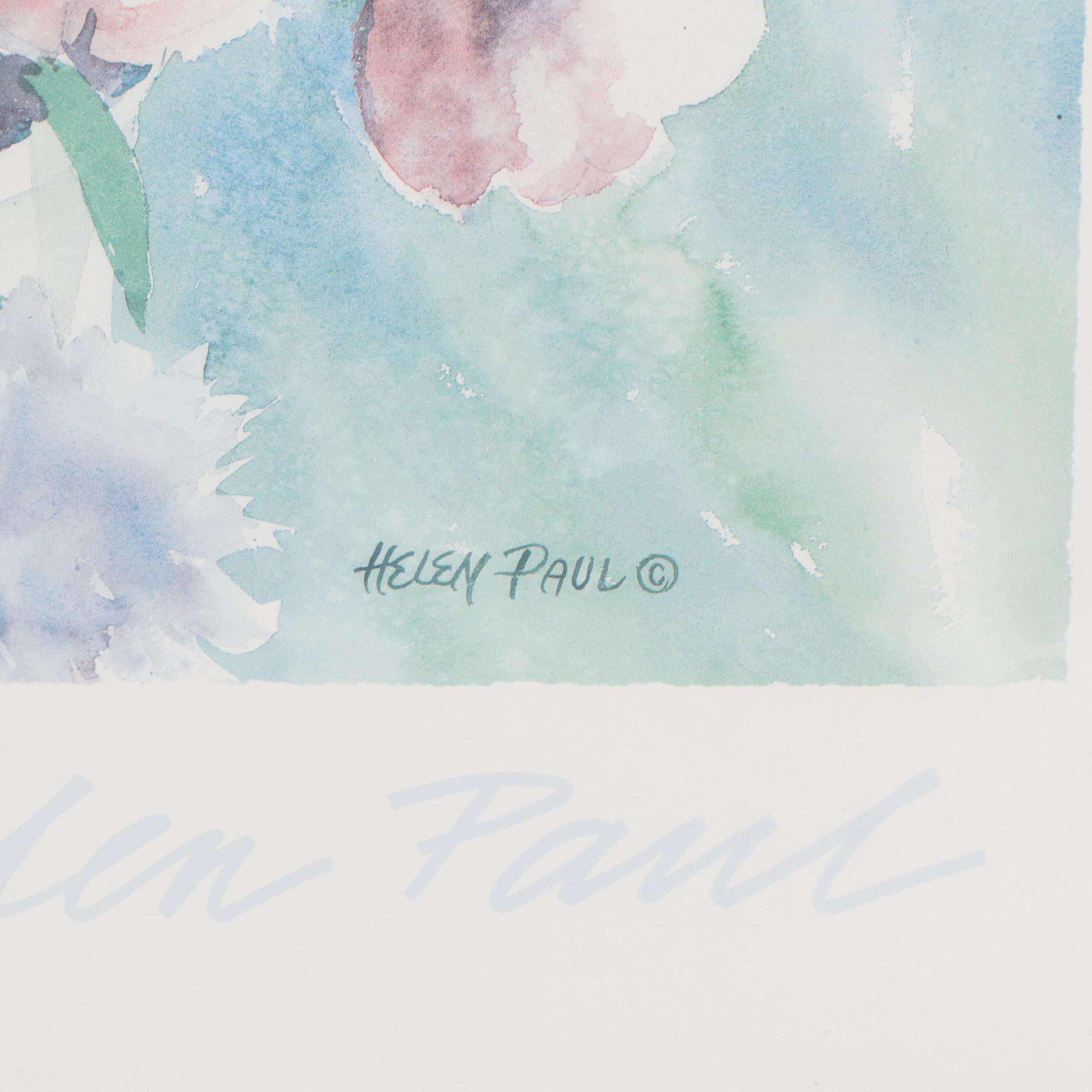 Floral Offset Lithographs After Henry Howells, Helen Paul, and Nancy Lund