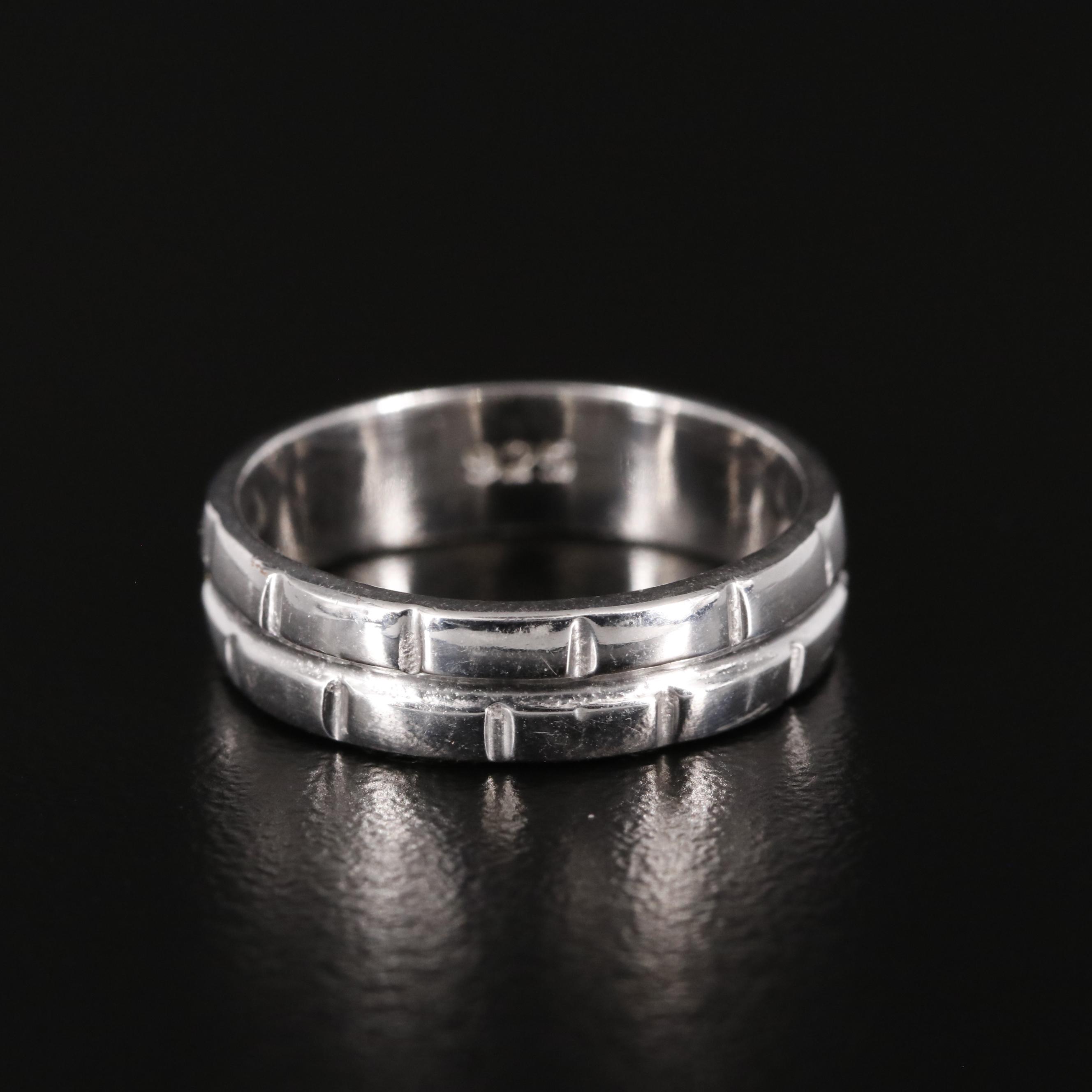 Sterling Textured Band Ring