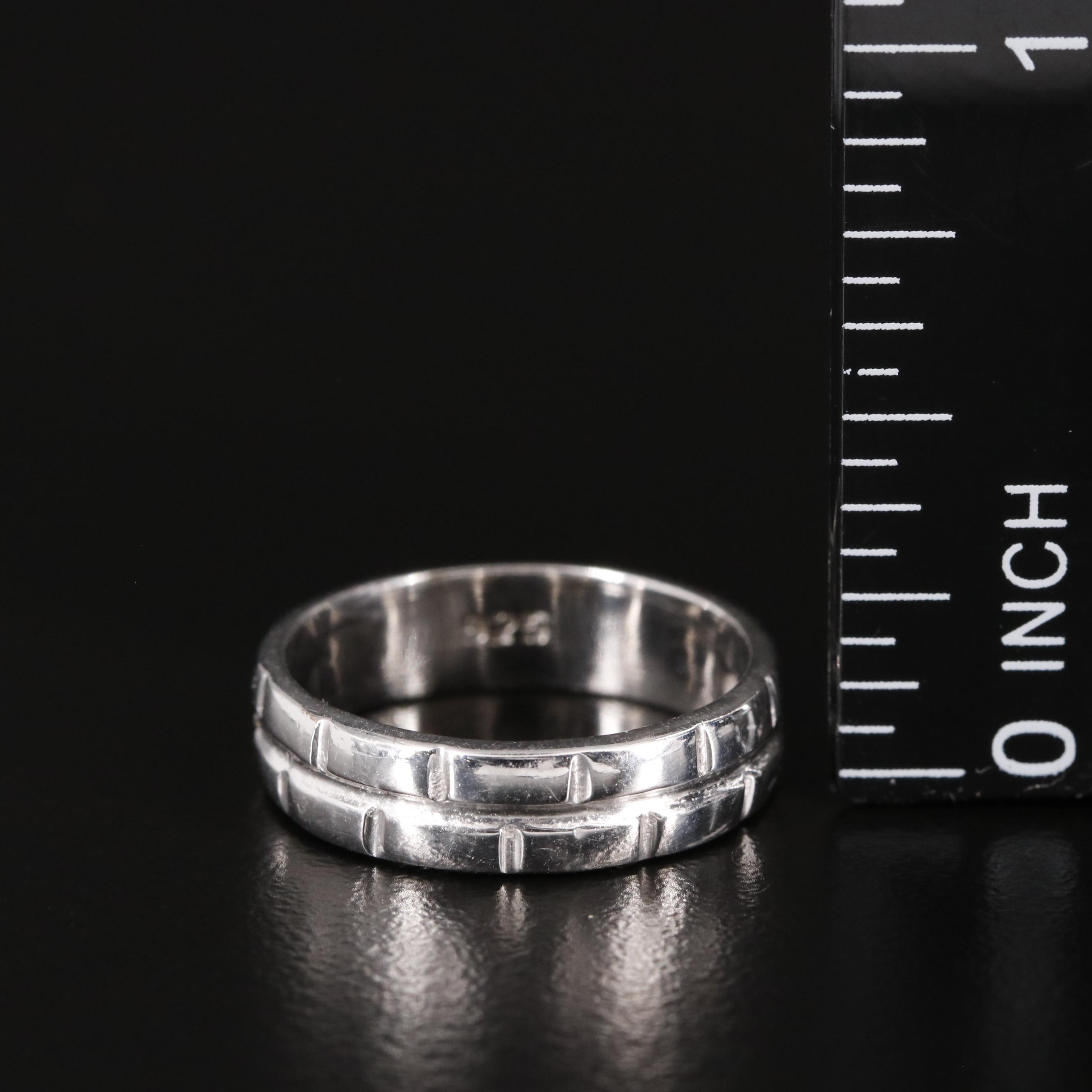 Sterling Textured Band Ring