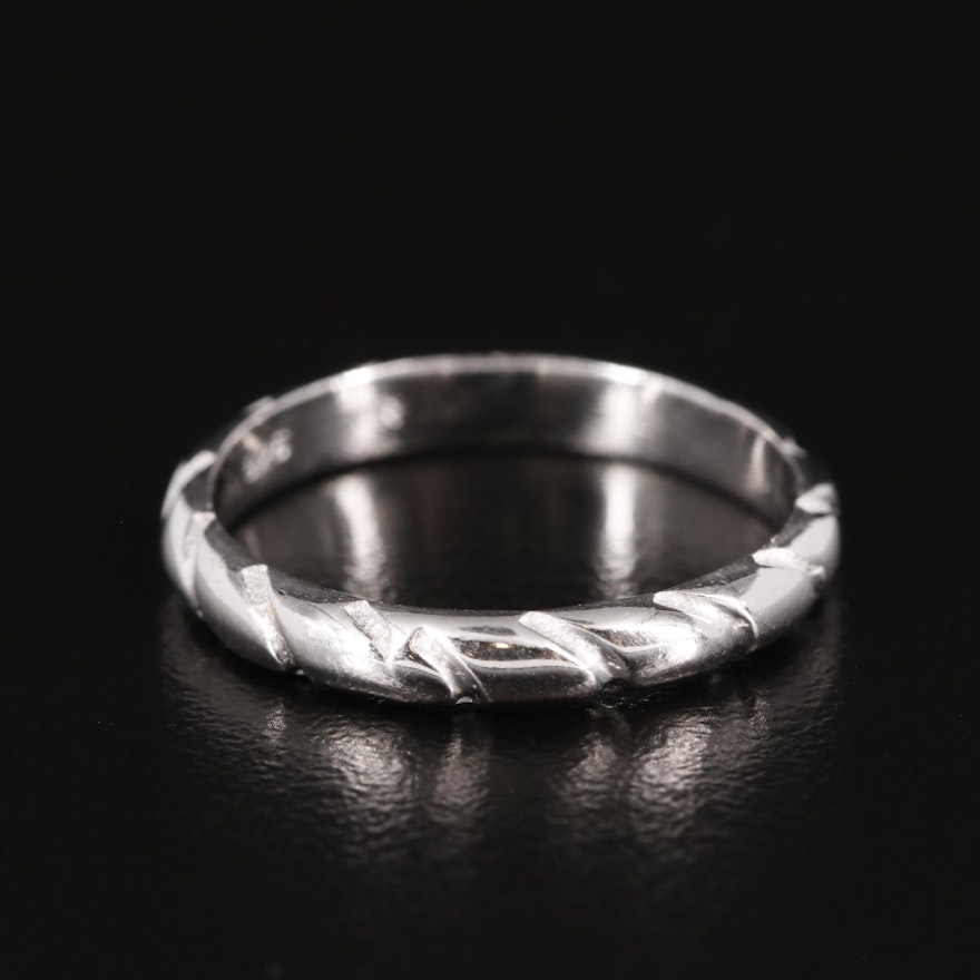 Sterling Textured Band Ring