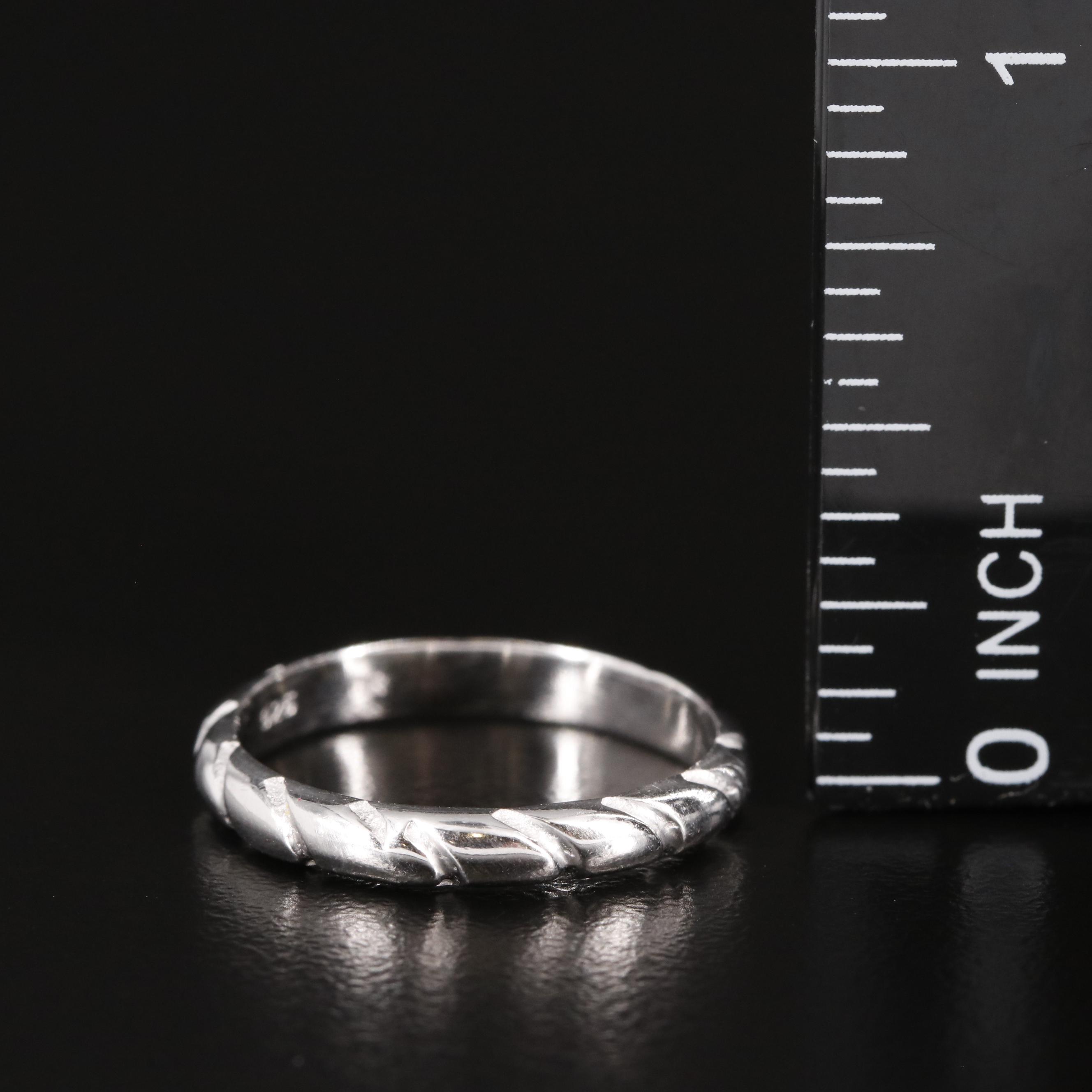 Sterling Textured Band Ring