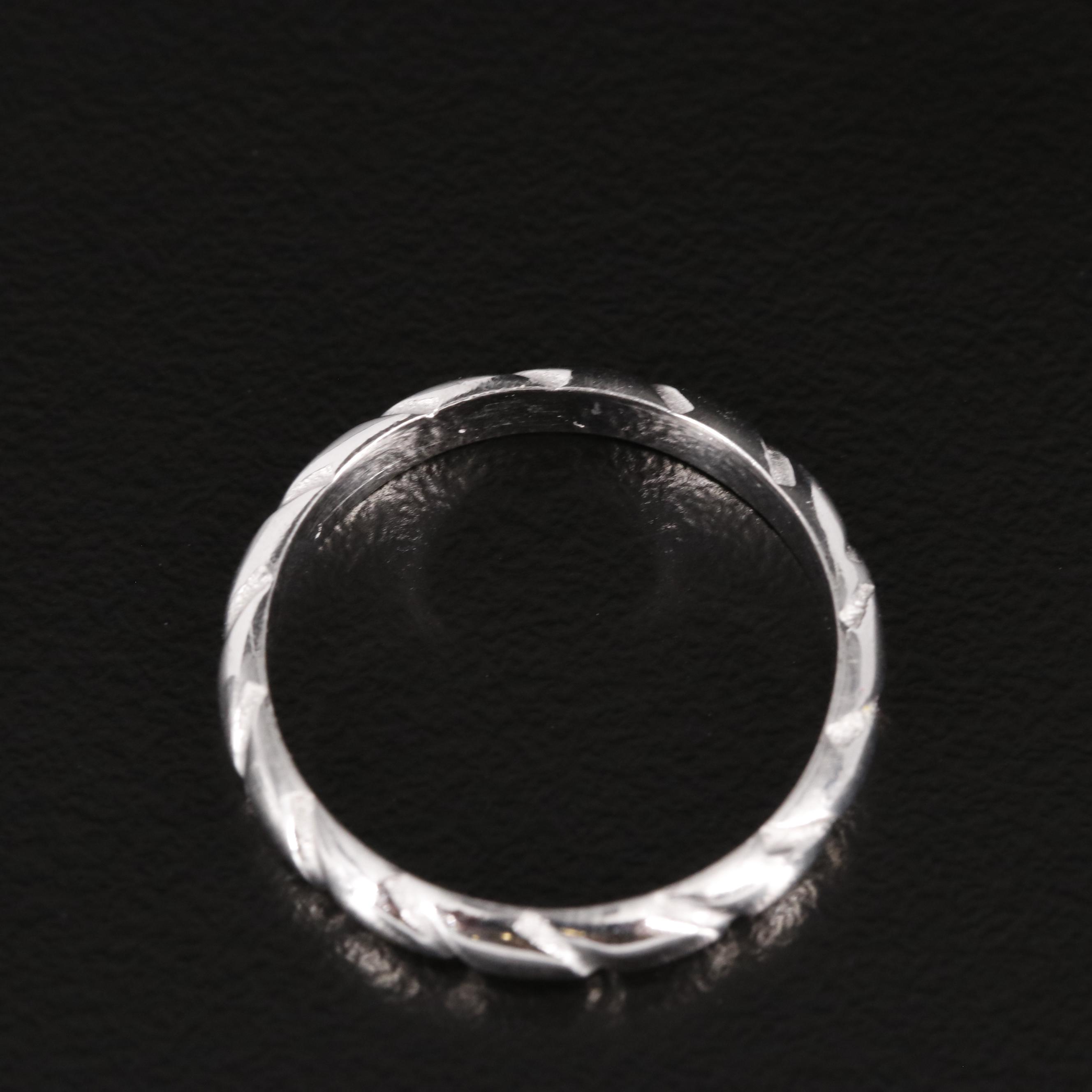 Sterling Textured Band Ring
