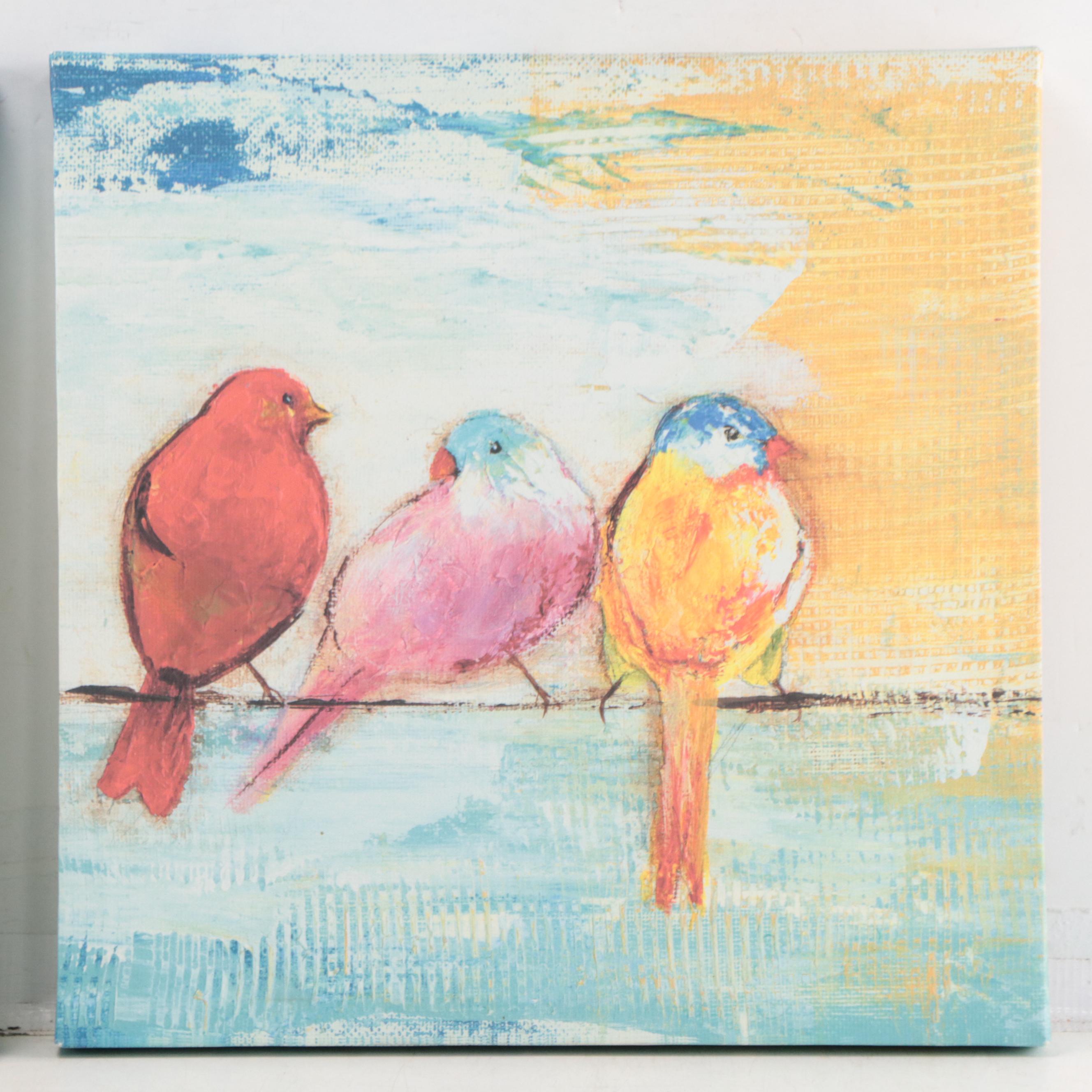 Giclées of Birds on a Wire