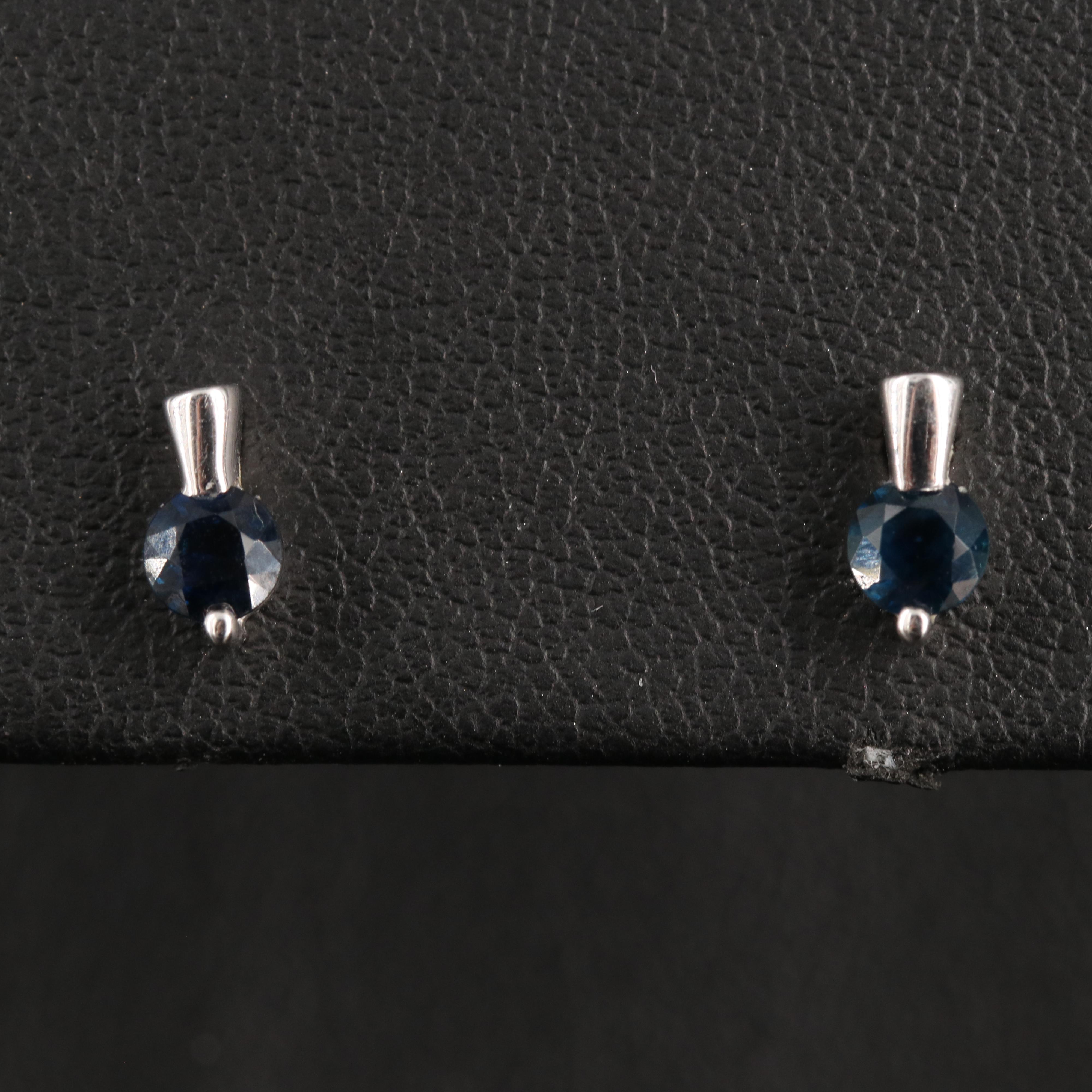 14K Sapphire Stud Earrings