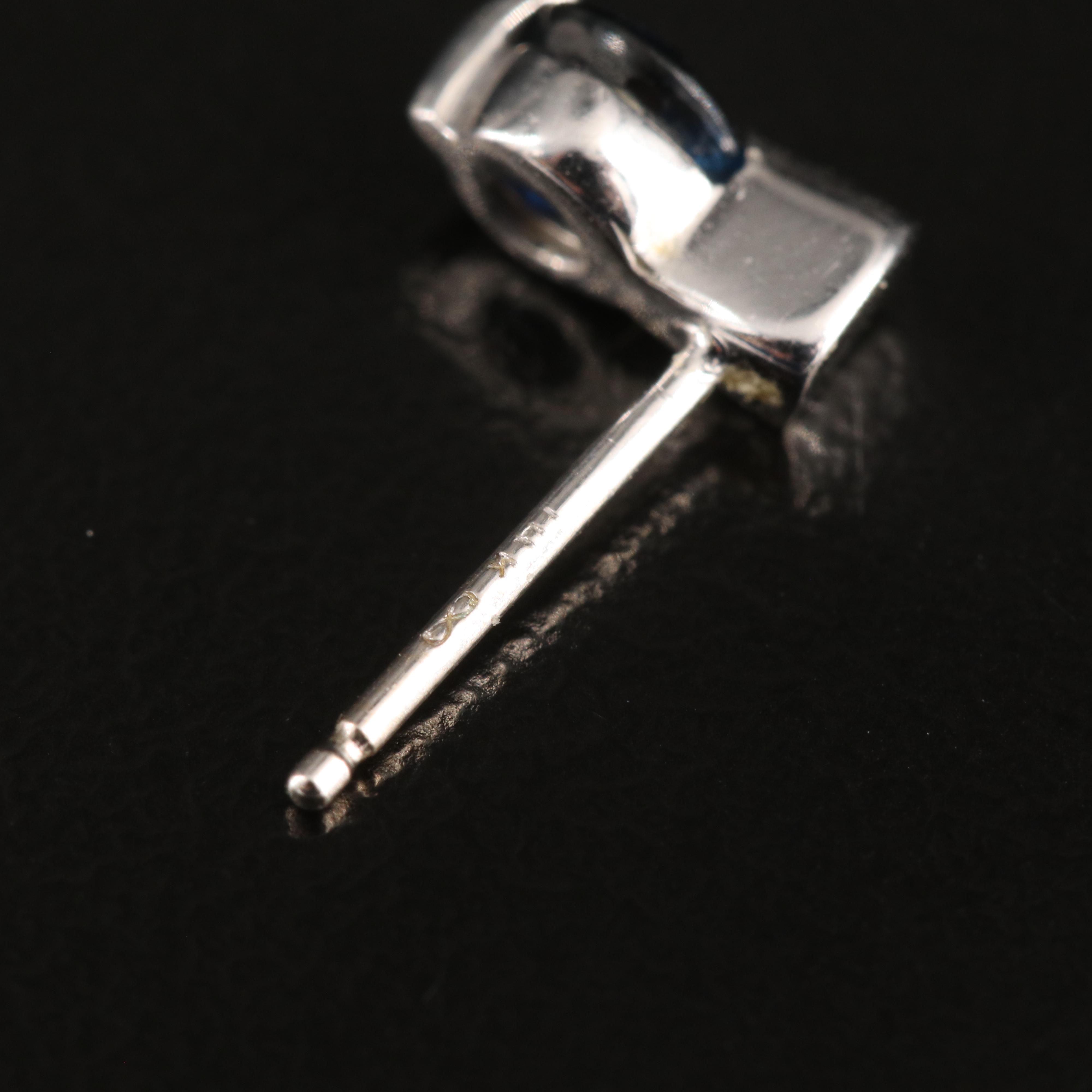 14K Sapphire Stud Earrings