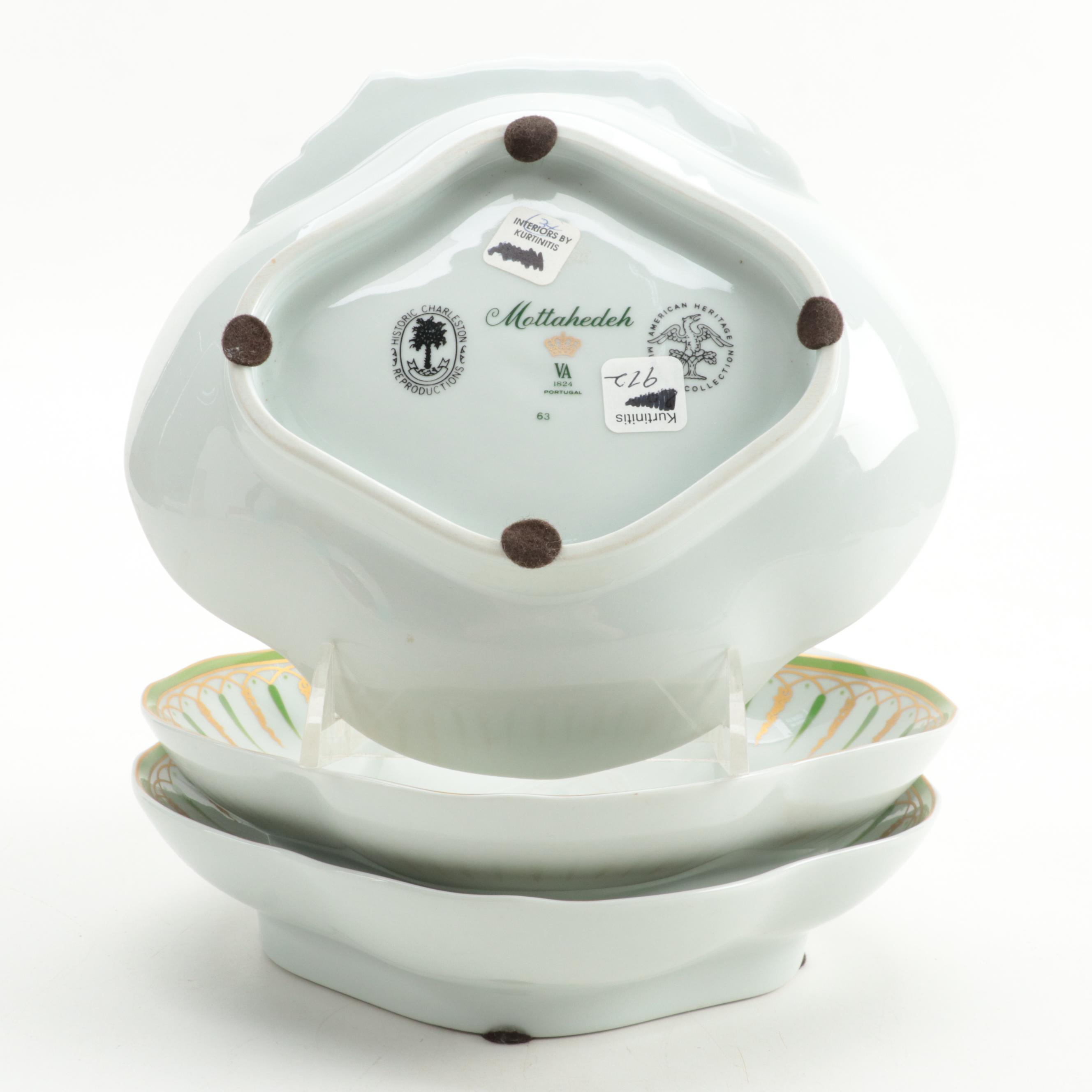 Mottahedeh Historic Charleston Porcelain Lobed Bowls