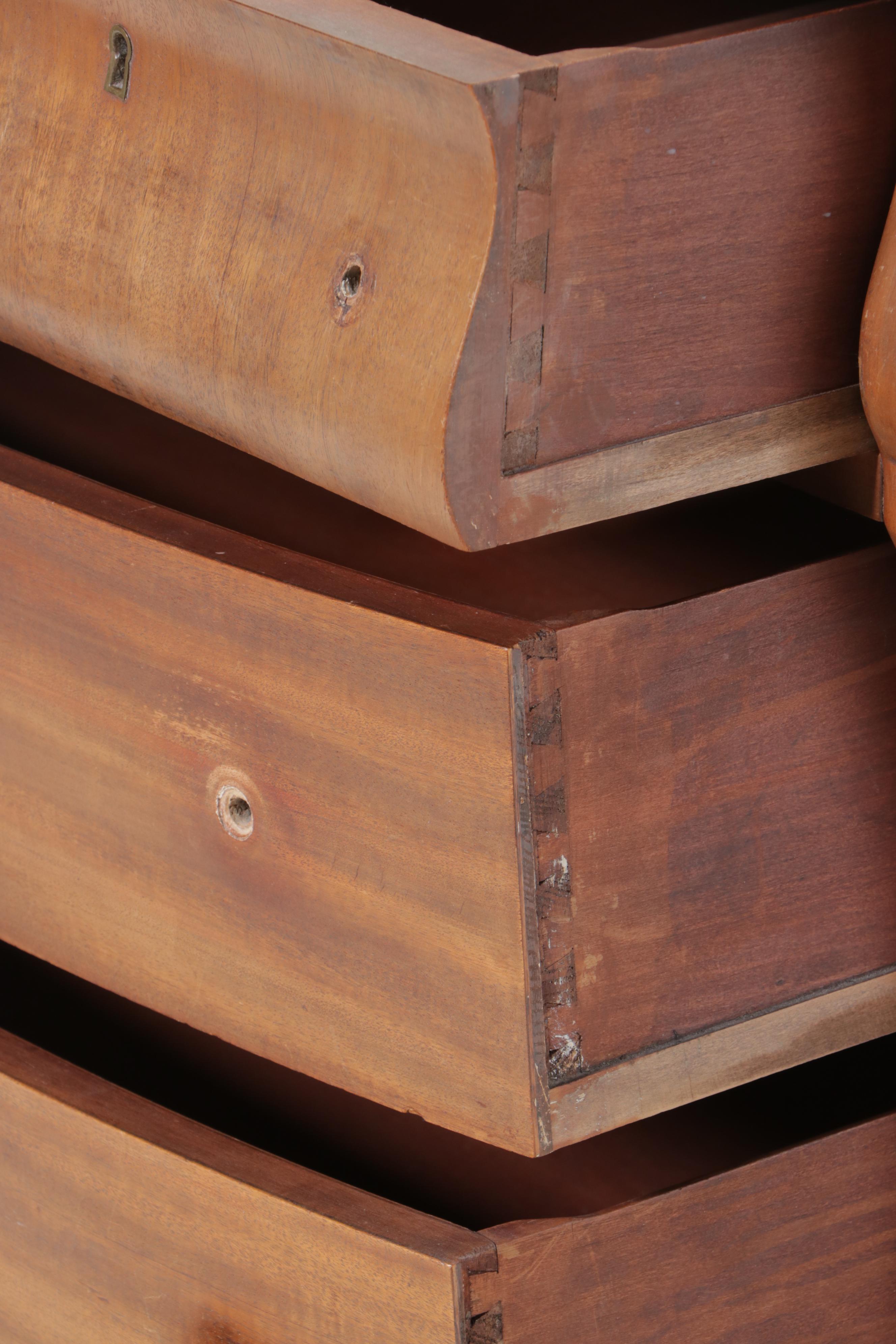 Kreimer & Brother Empire Revival Mahogany Six-Drawer Chest, Early 20th Century