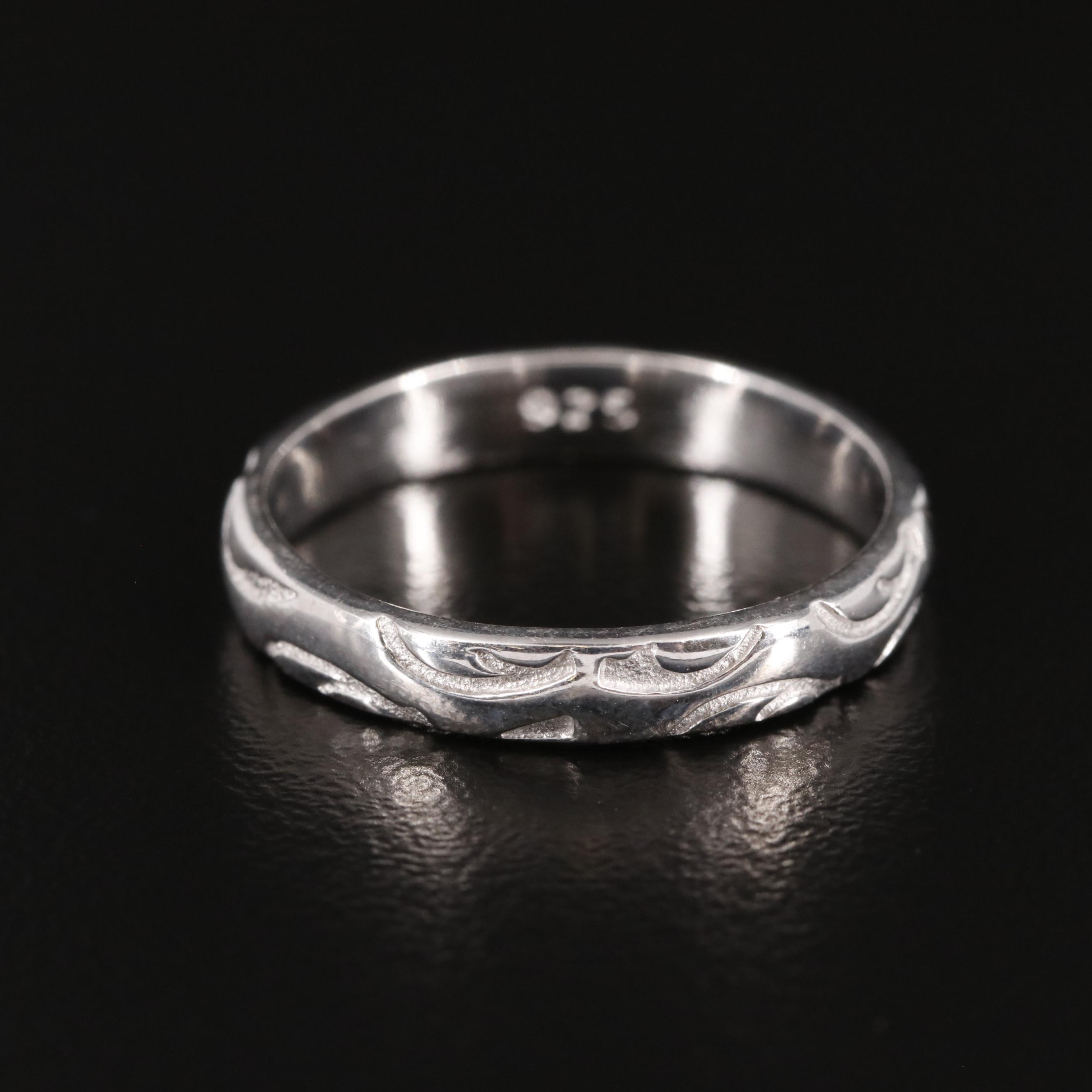 Sterling Textured Band Ring
