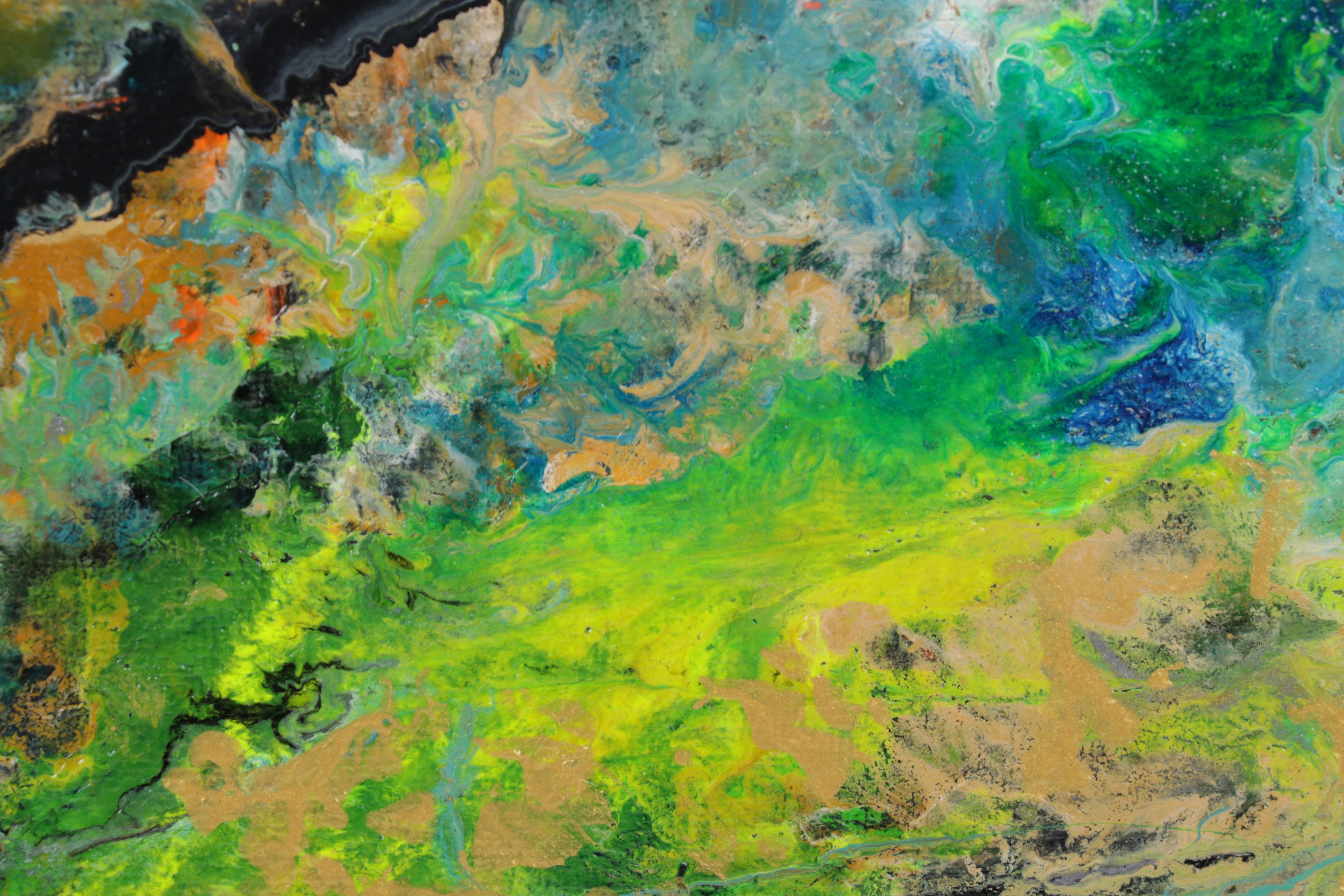 Farshad Lanjani Abstract Acrylic Painting, 21st Century