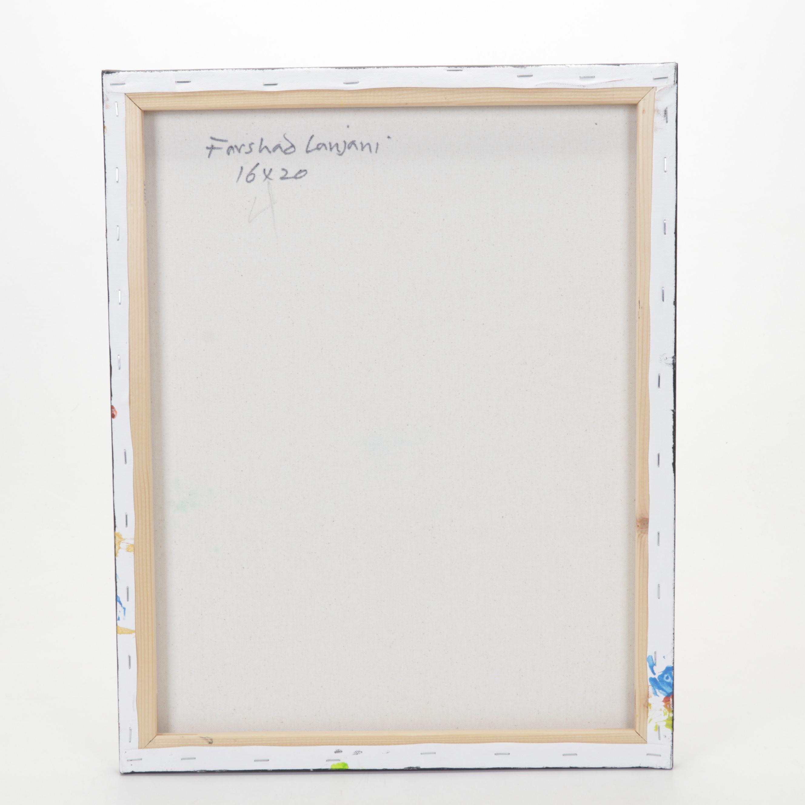 Farshad Lanjani Abstract Acrylic Painting, 21st Century