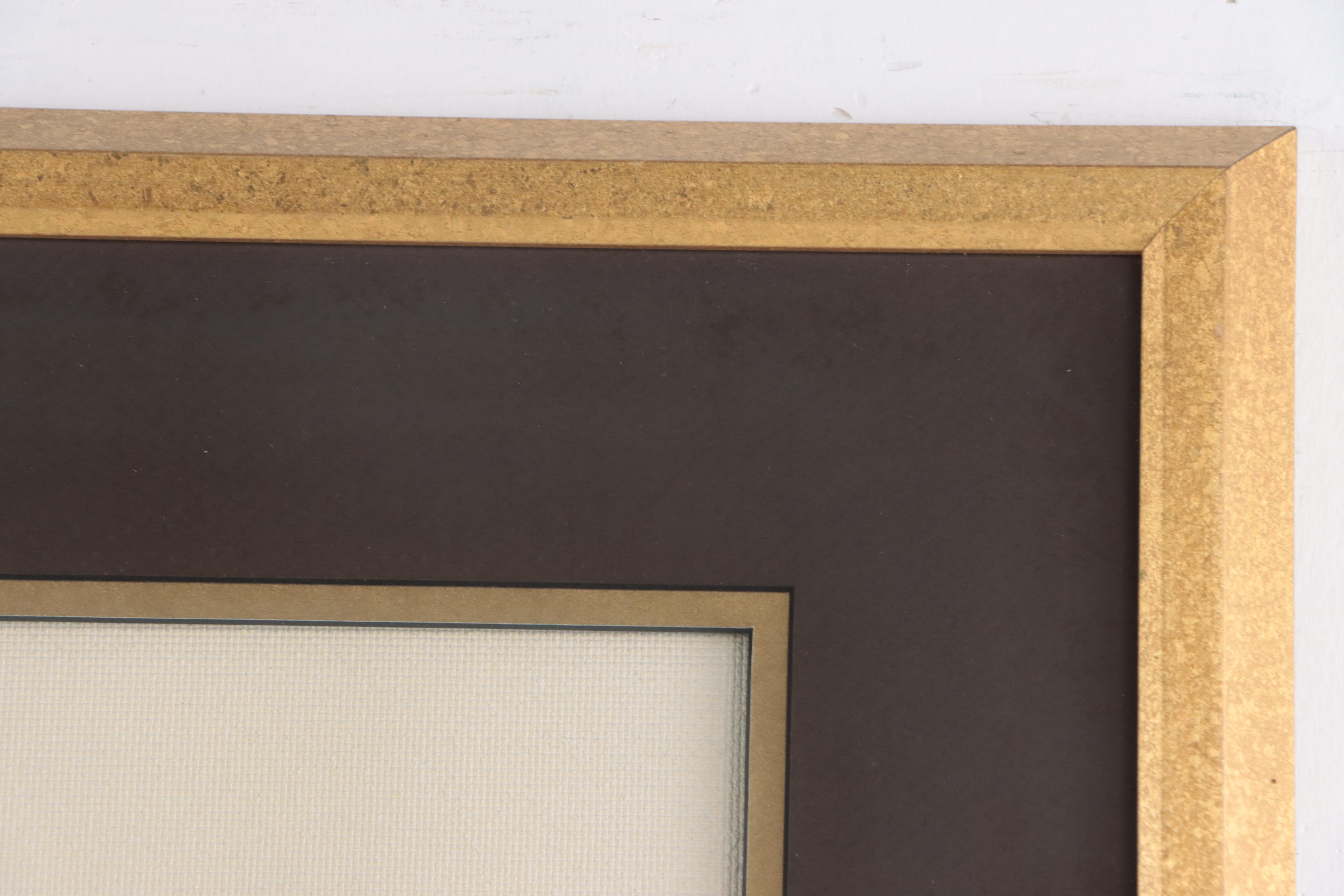 Daniel Ruiz Abstract Non-Objective Mixed Media Painting, Late 20th Century