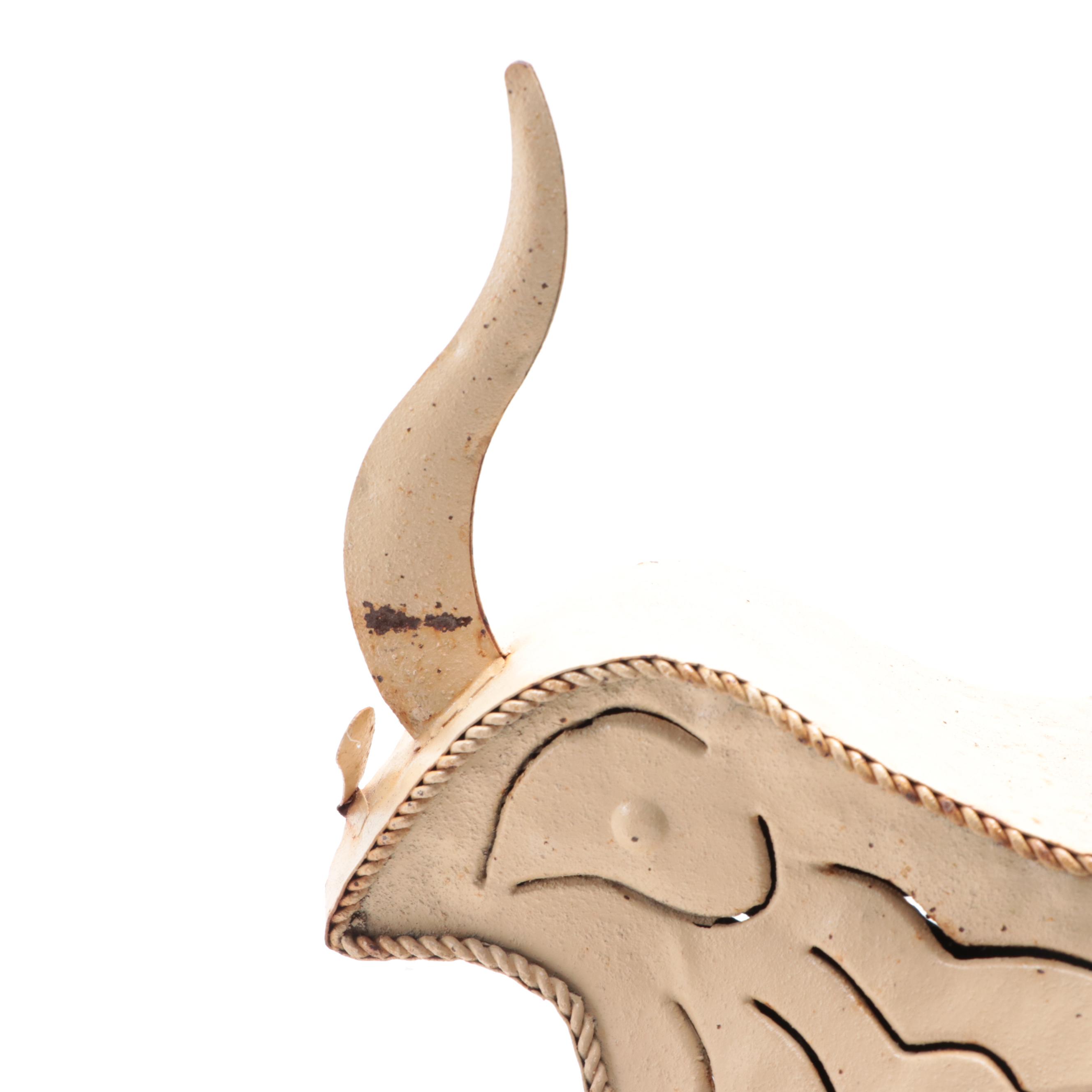 Painted Metal Quail Family Figurines