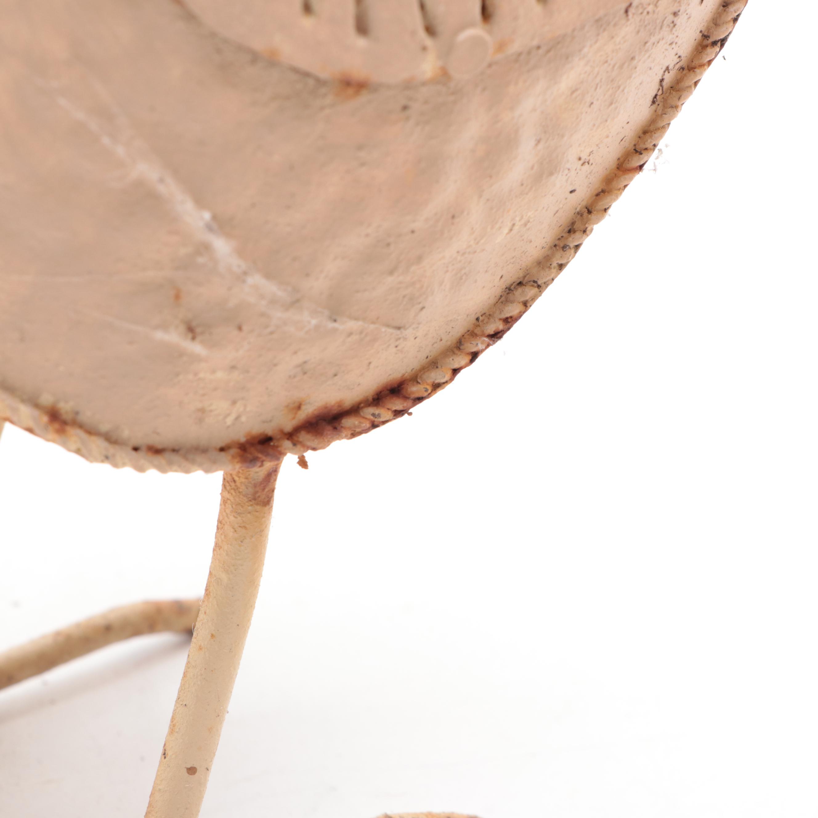 Painted Metal Quail Family Figurines