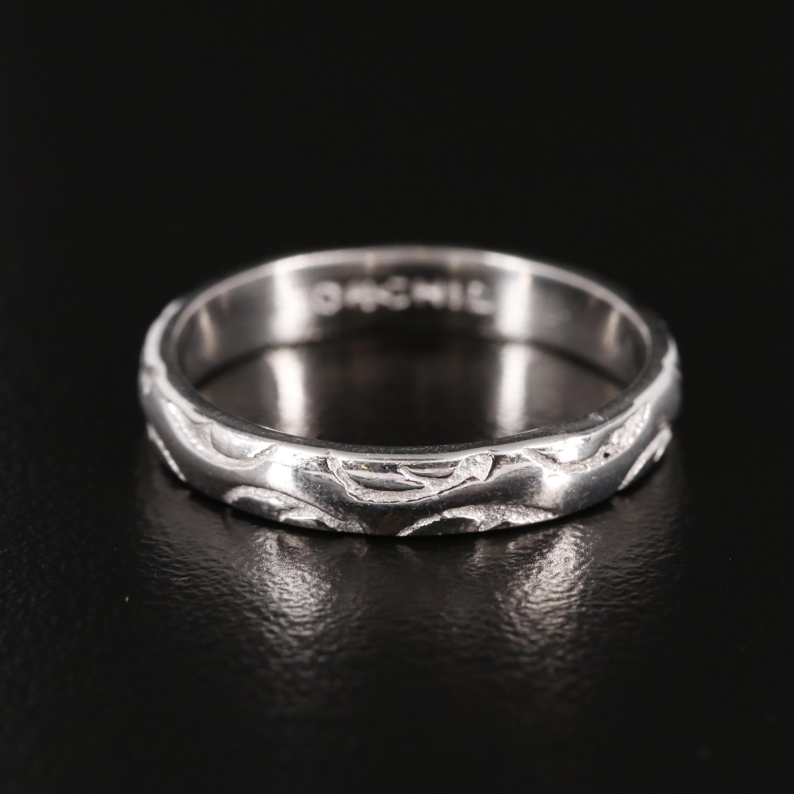 Sterling Textured Band Ring