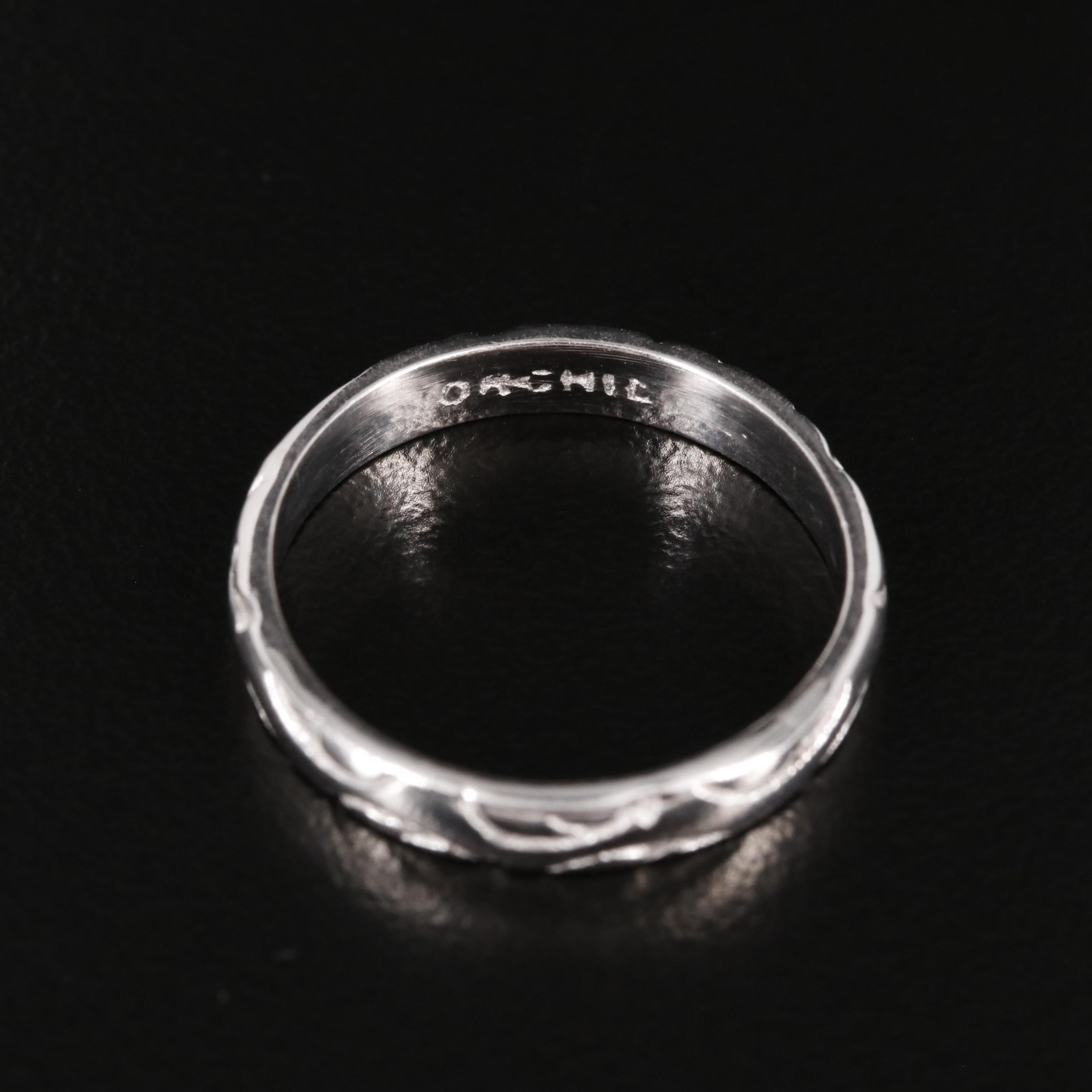 Sterling Textured Band Ring