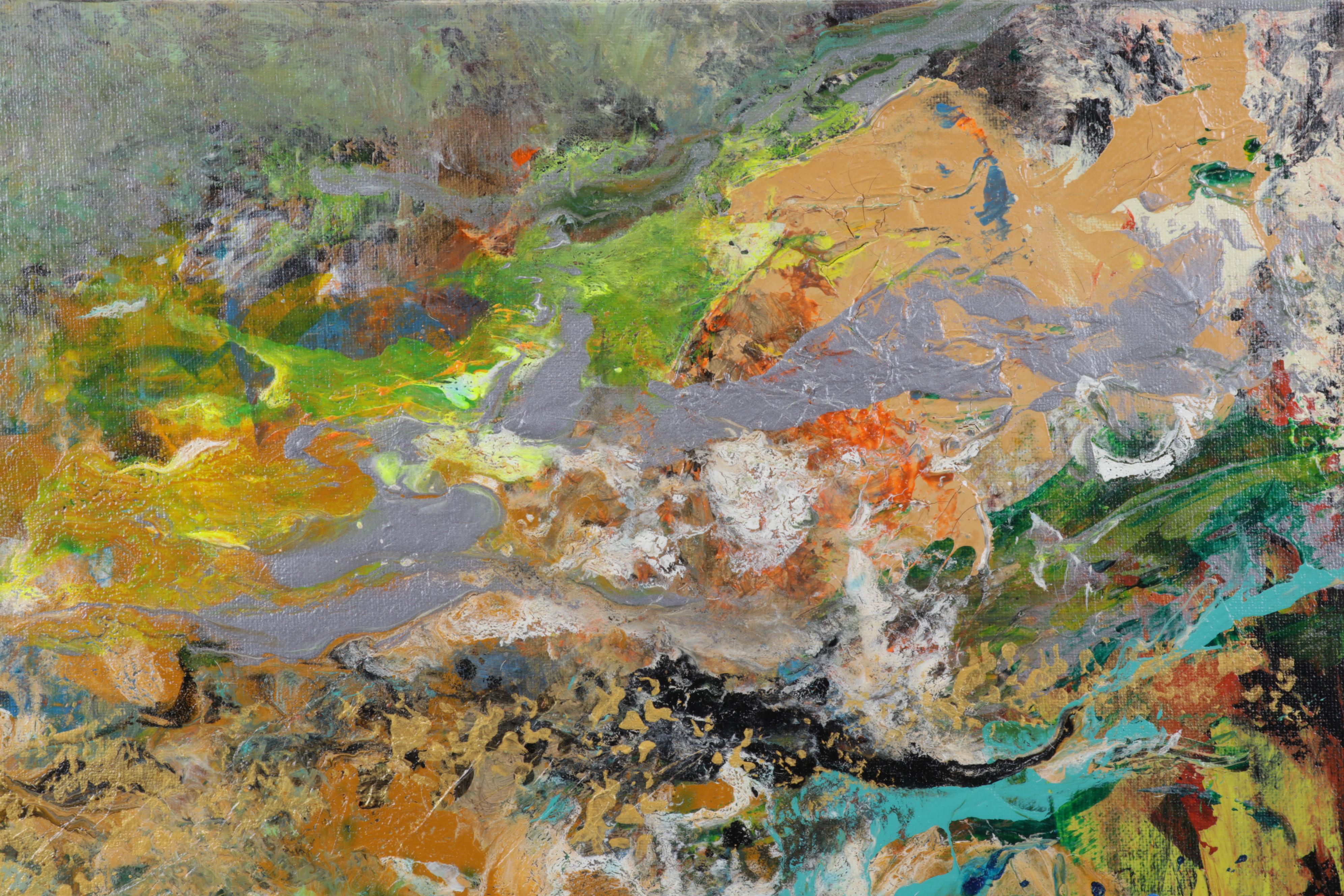 Farshad Lanjani Abstract Acrylic Painting, 21st Century