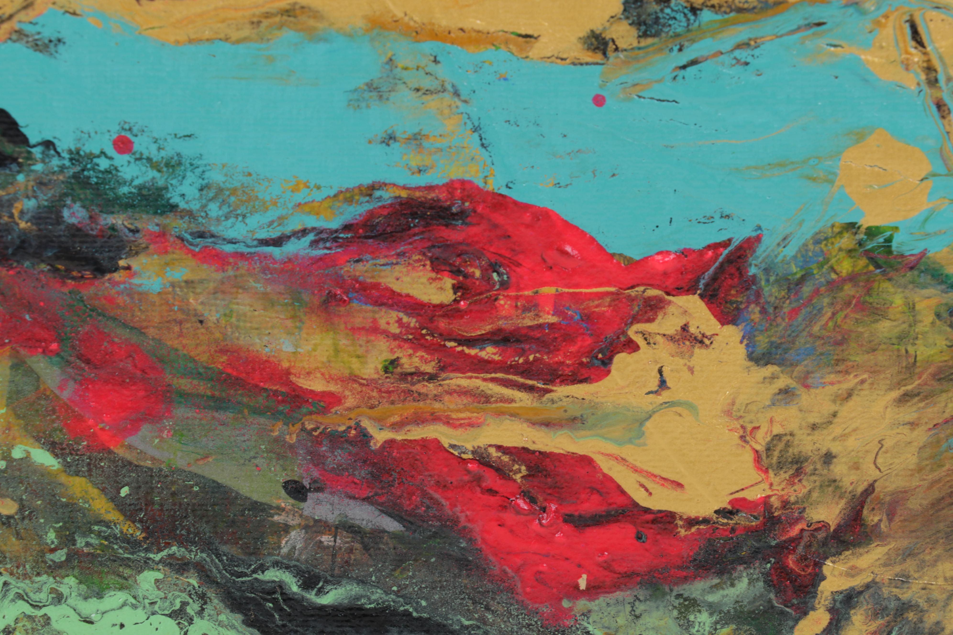 Farshad Lanjani Abstract Acrylic Painting, 21st Century