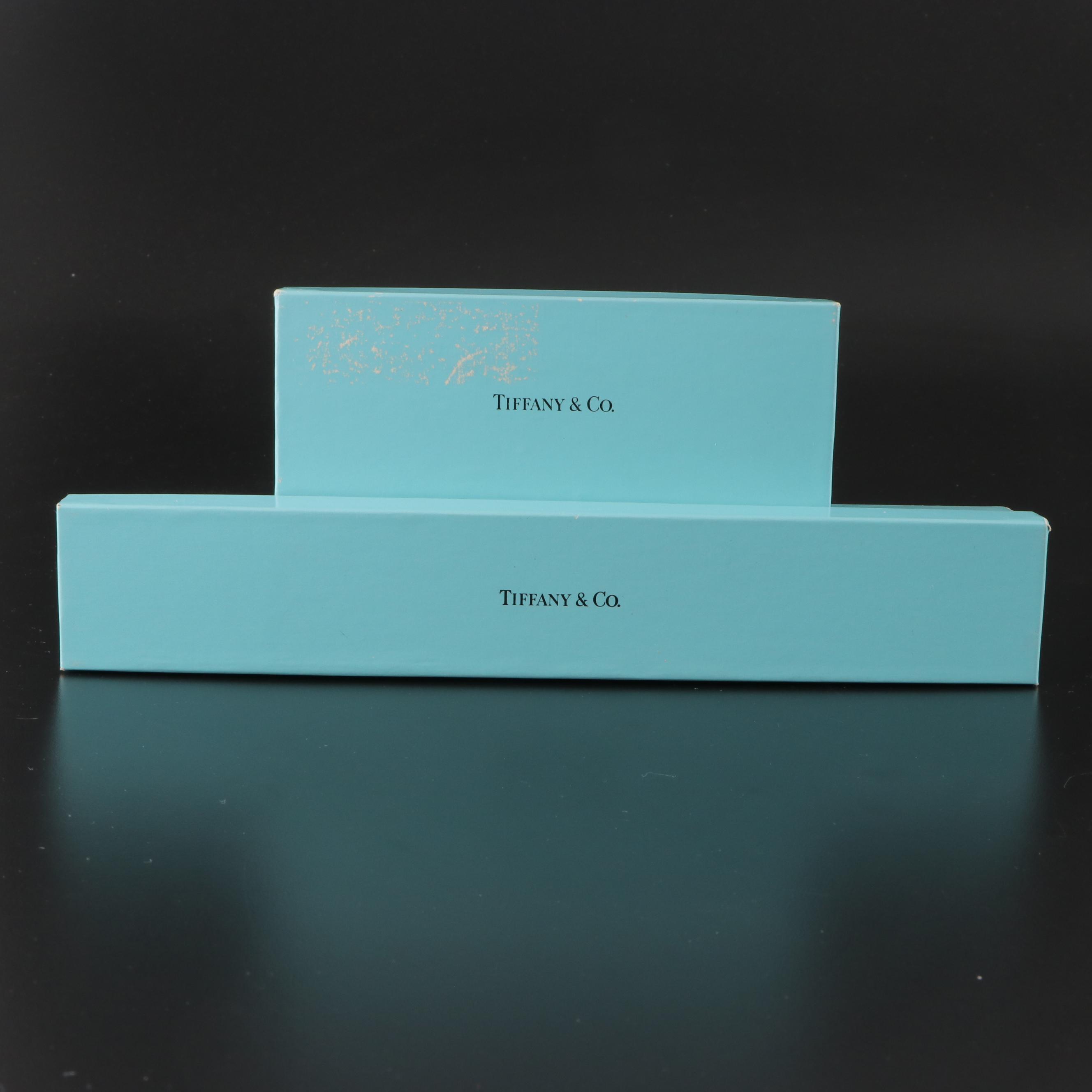 Tiffany & Co. and Other Silver Plate Letter Openers with Cross Pen and Pencil