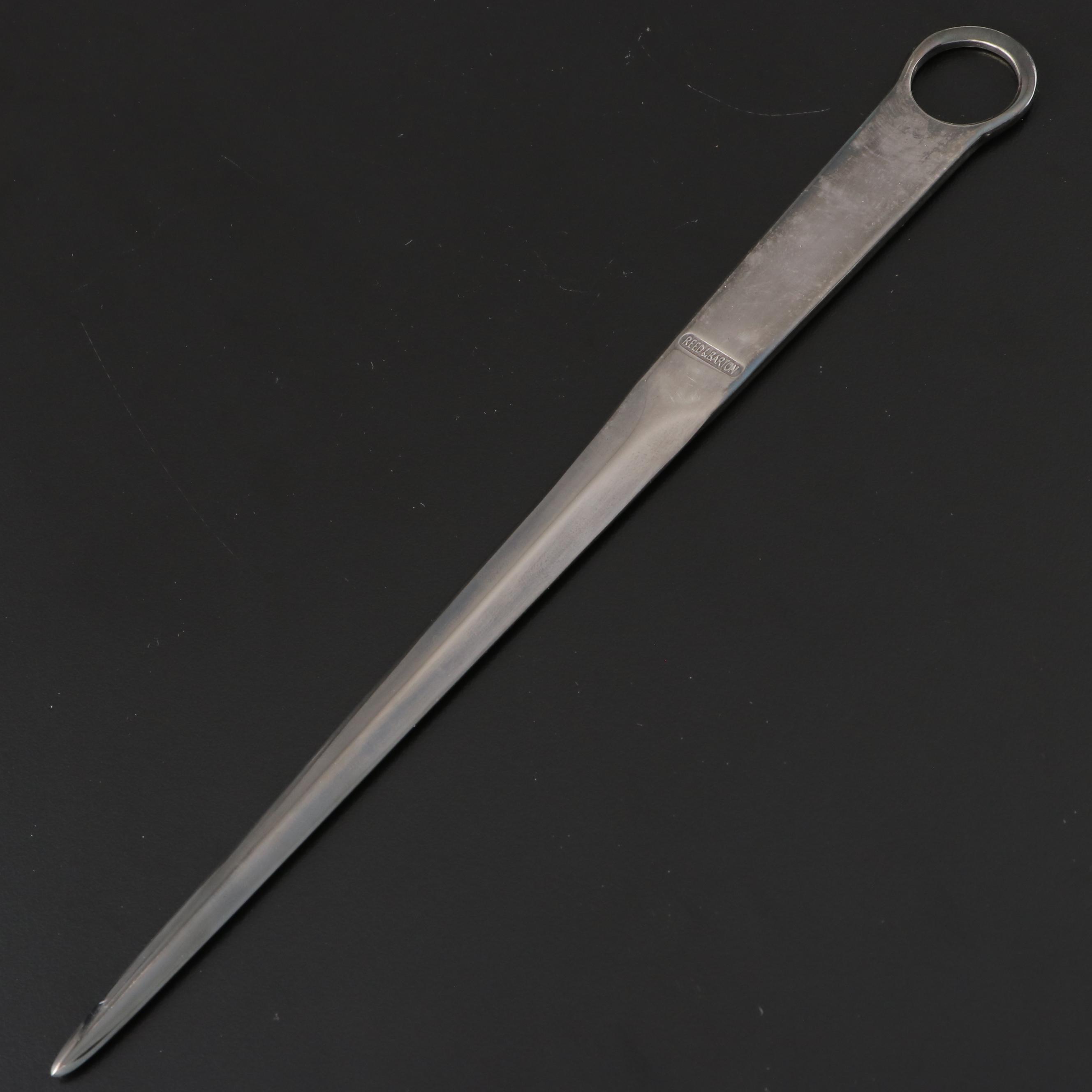 Tiffany & Co. and Other Silver Plate Letter Openers with Cross Pen and Pencil