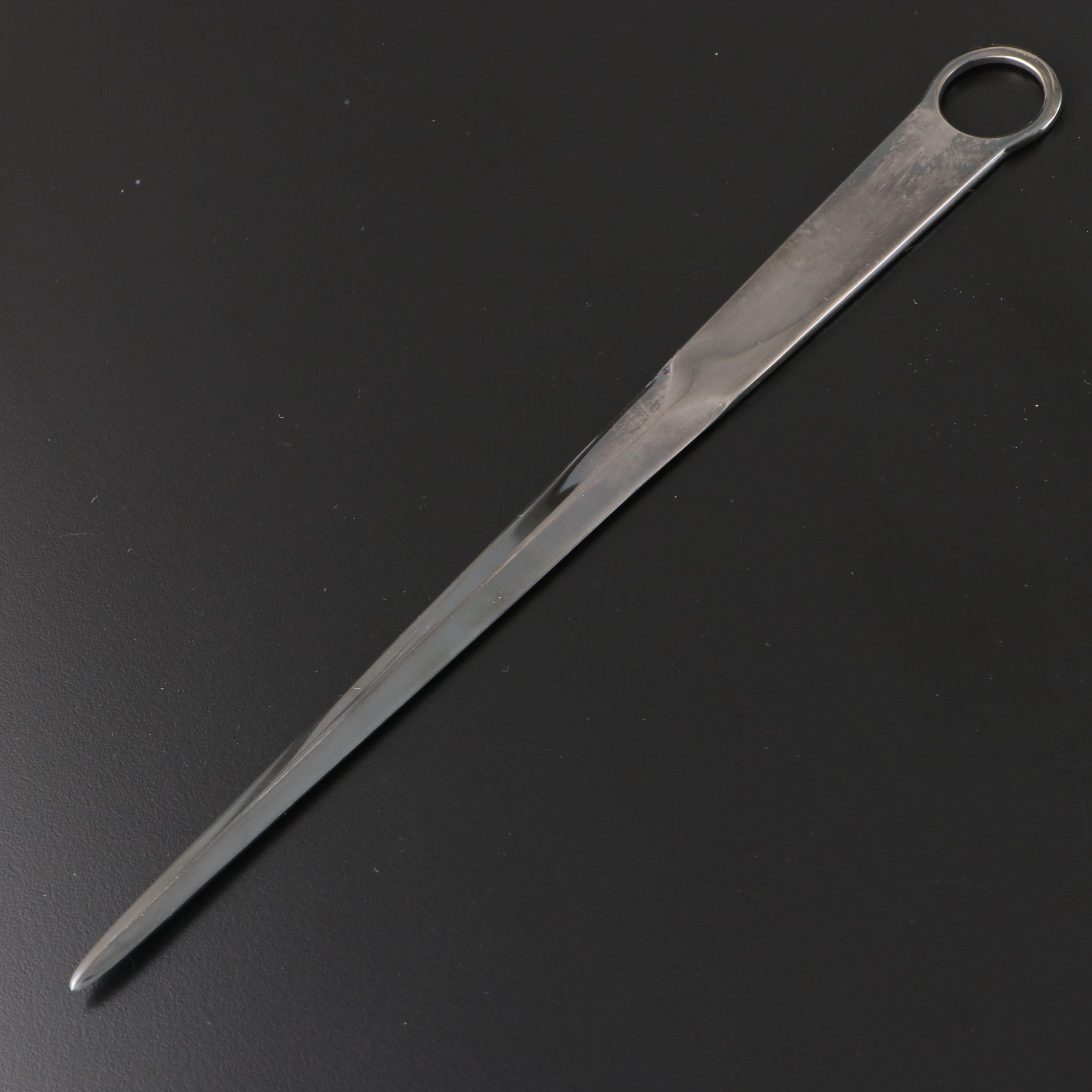 Tiffany & Co. and Other Silver Plate Letter Openers with Cross Pen and Pencil