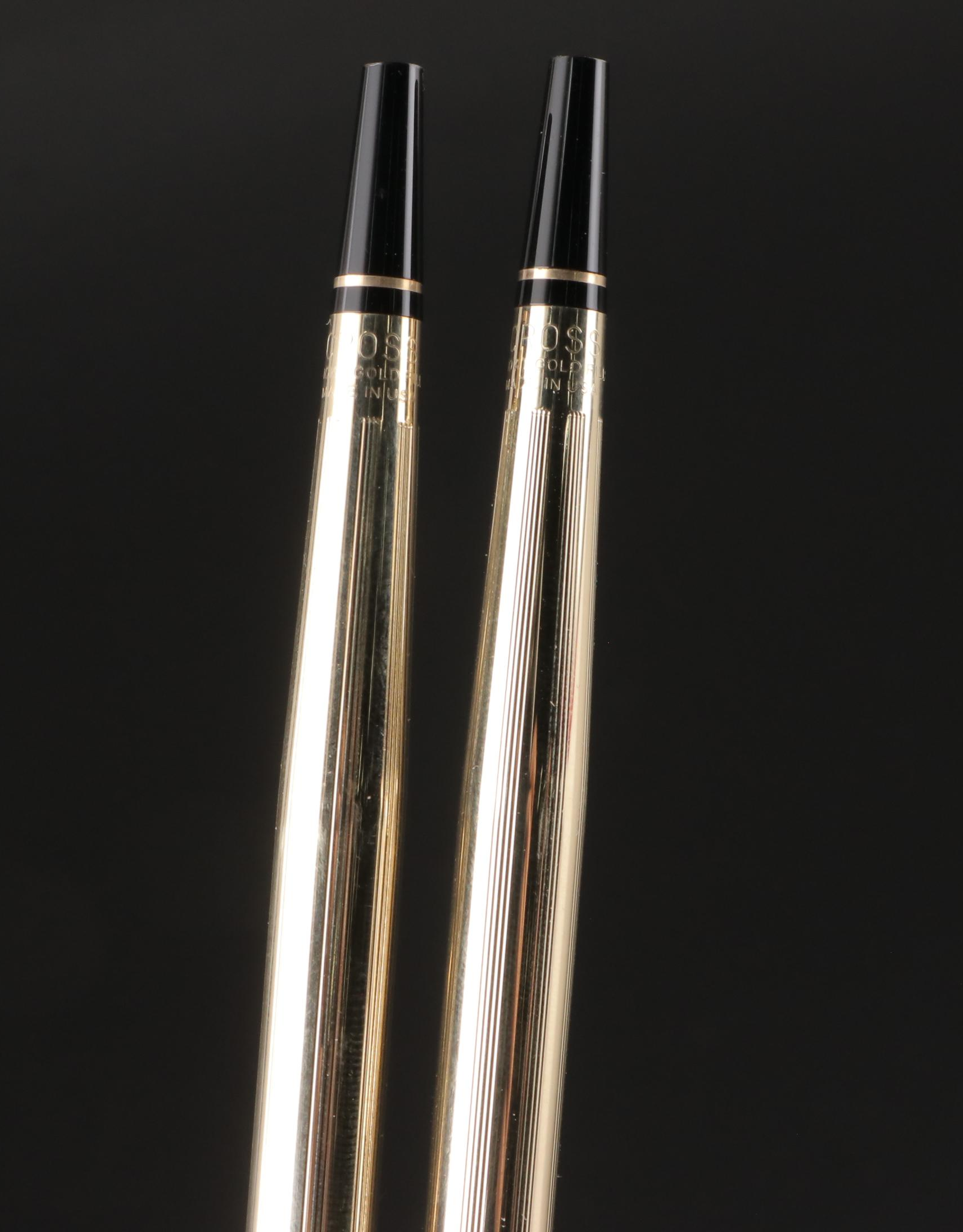 Tiffany & Co. and Other Silver Plate Letter Openers with Cross Pen and Pencil