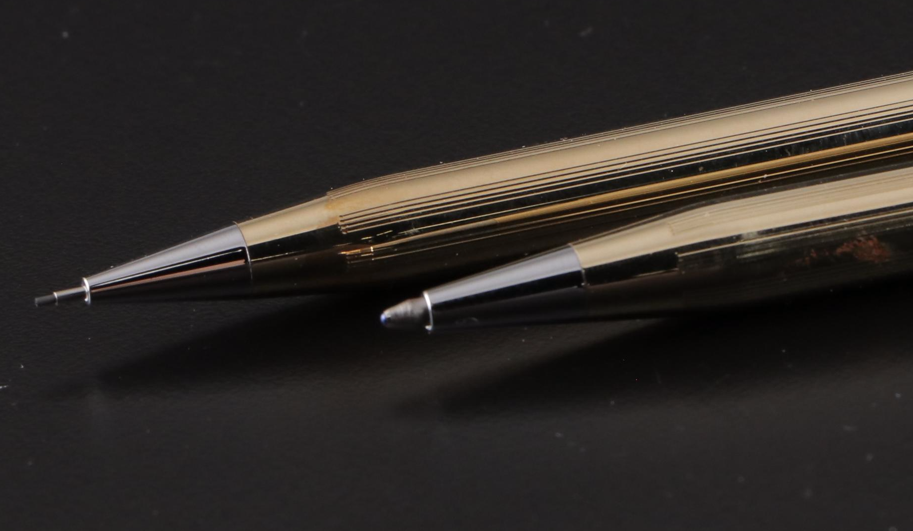 Tiffany & Co. and Other Silver Plate Letter Openers with Cross Pen and Pencil