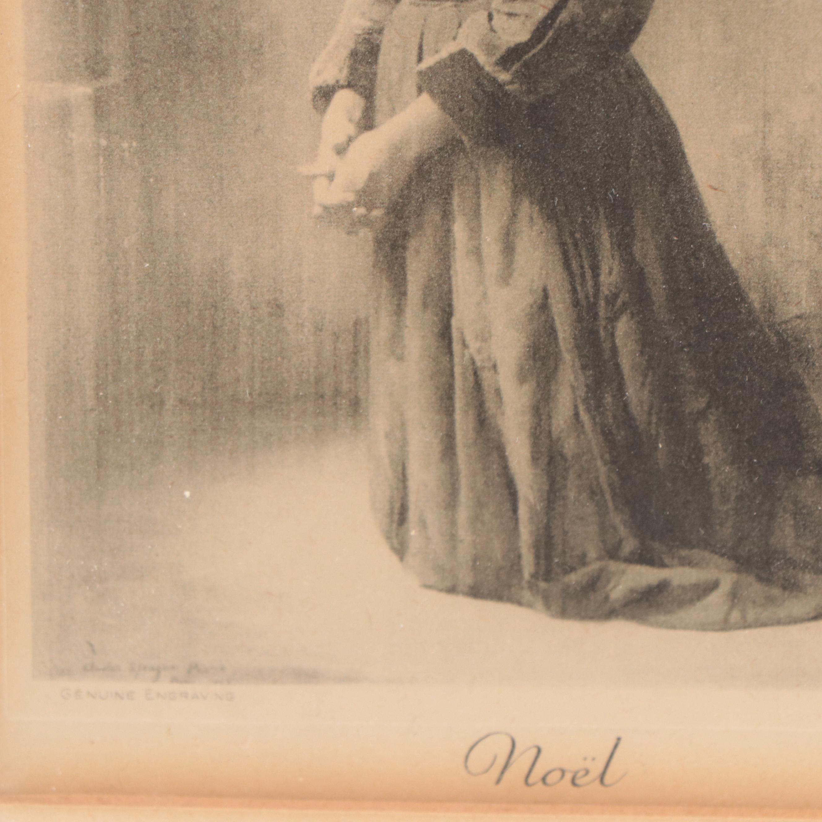 Photogravure After Charles Sprague Pearce and Miniature Portrait Prints