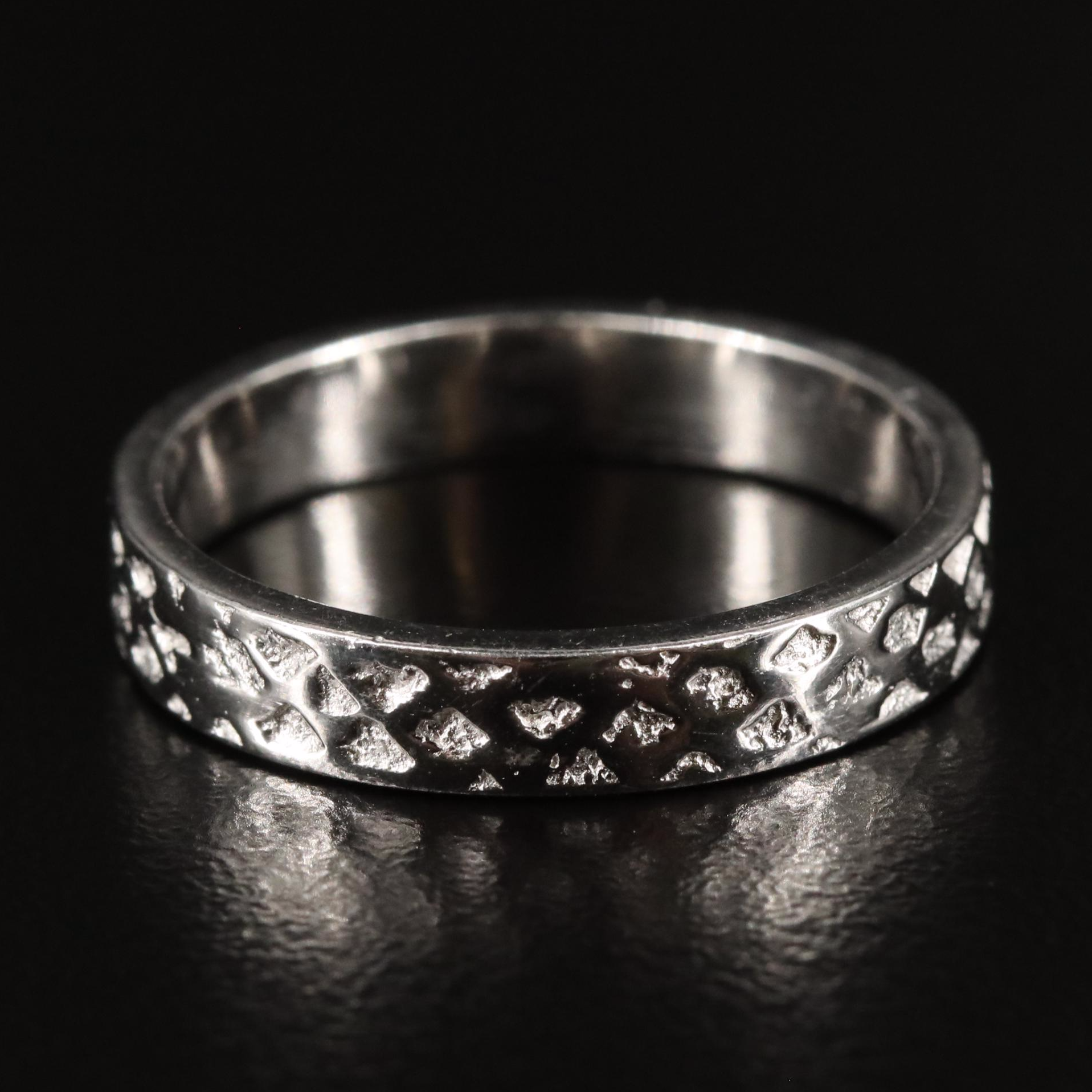 Sterling Textured Band