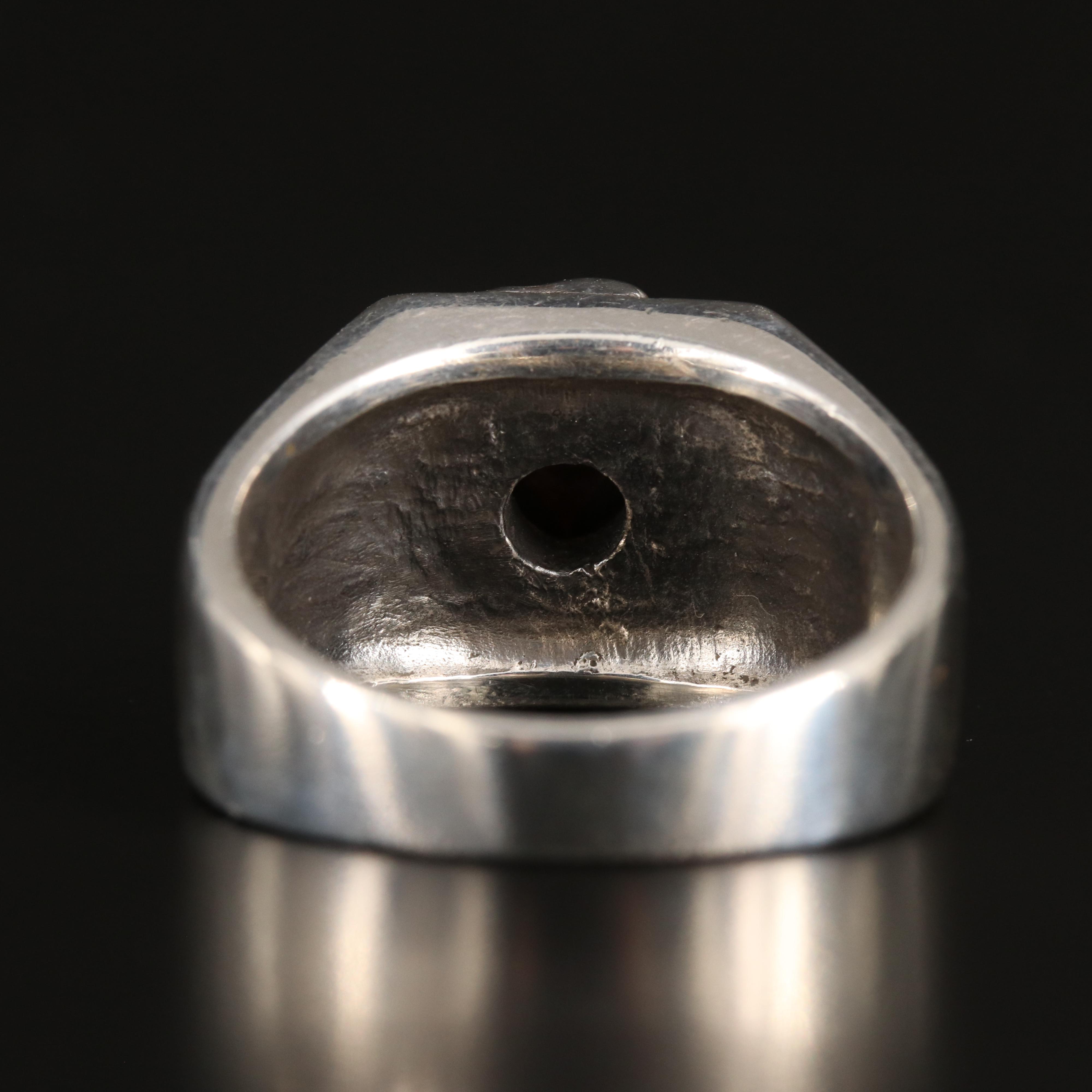 Sterling Garnet Ring