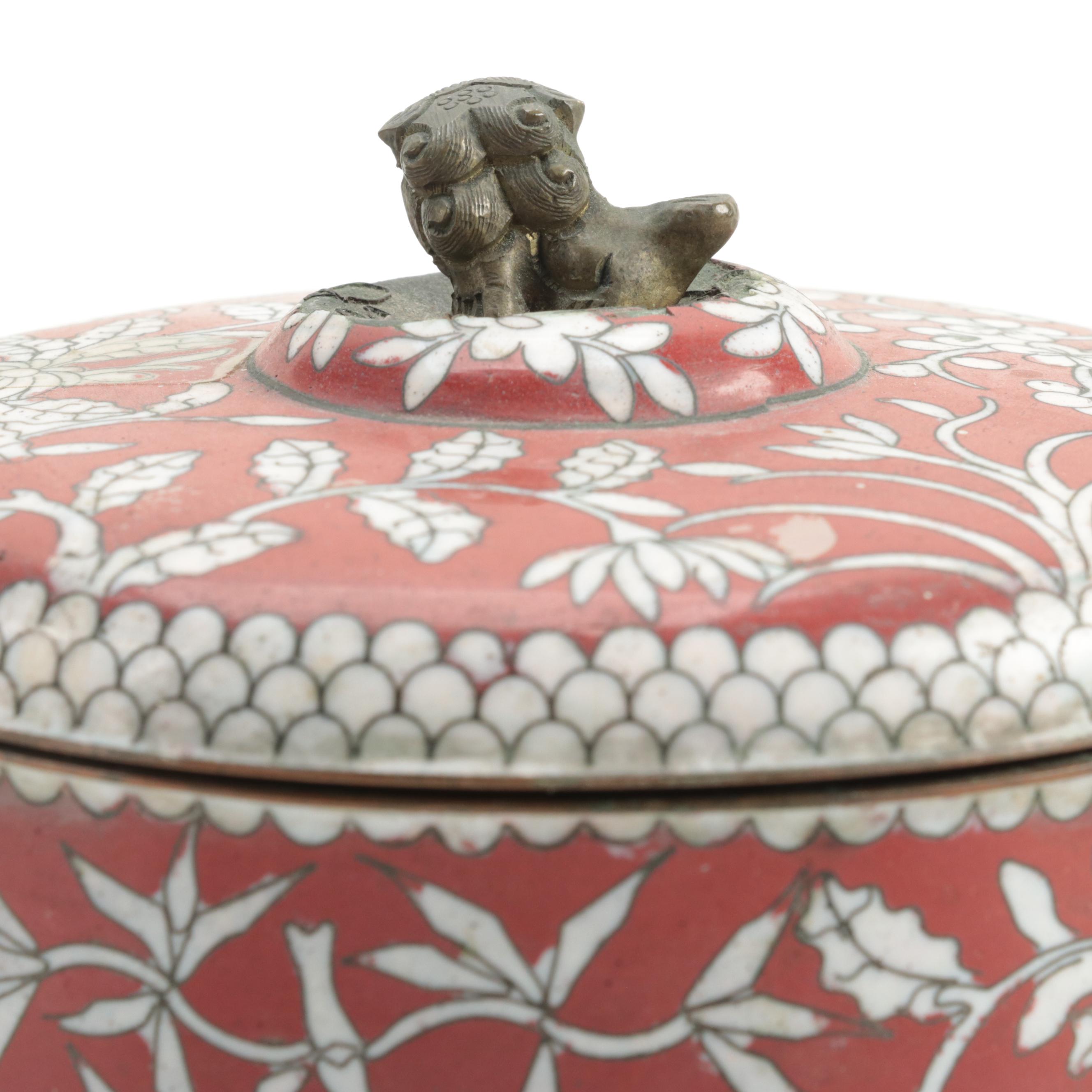 Plastic and Metal Buttons in Chinese Cloisonné Box