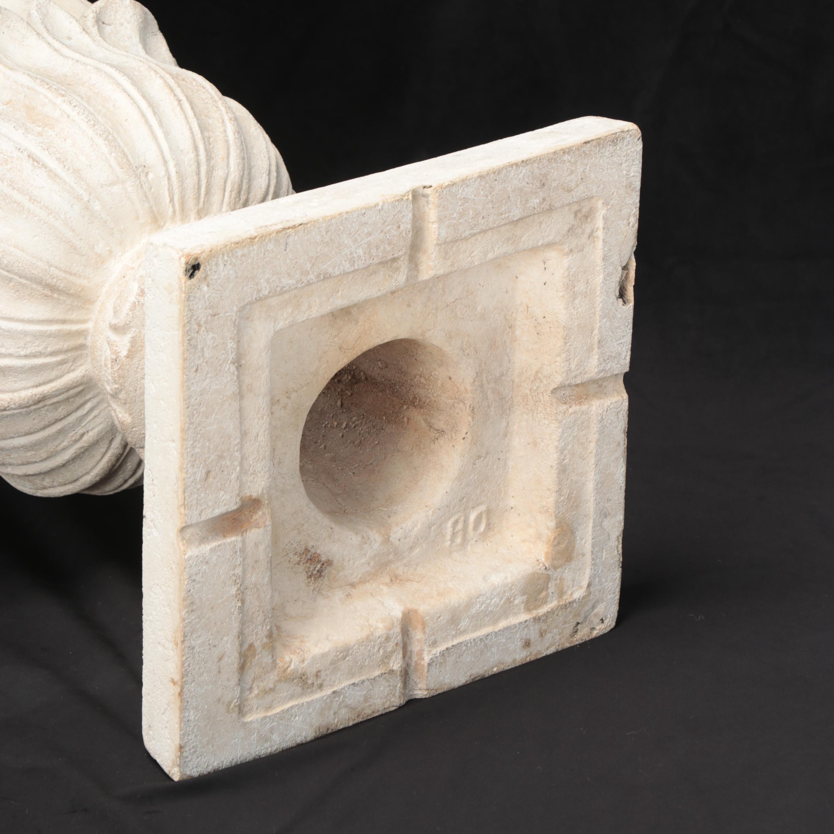 Mold Cast Plaster Neoclassical Urn Planter