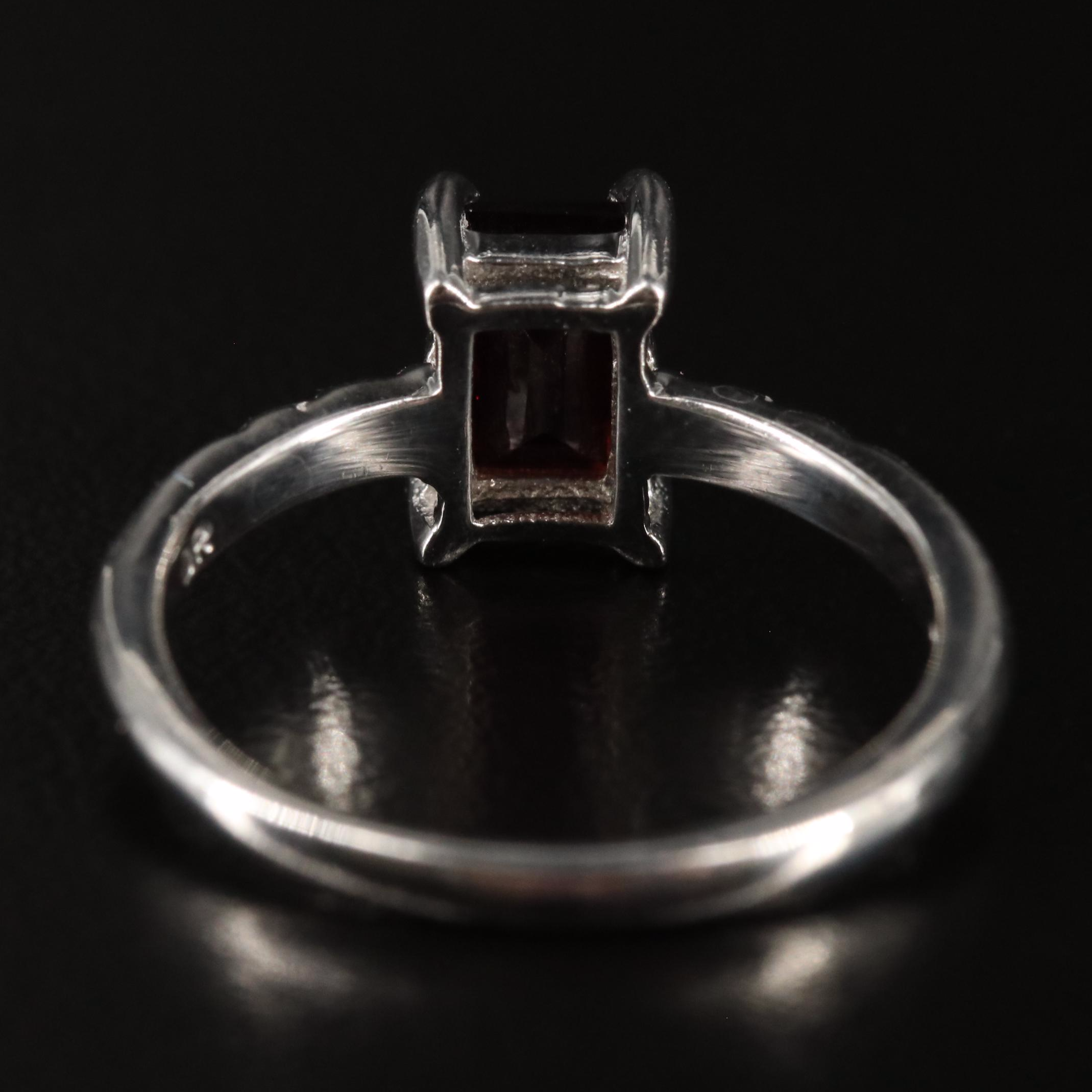 Sterling Garnet Ring