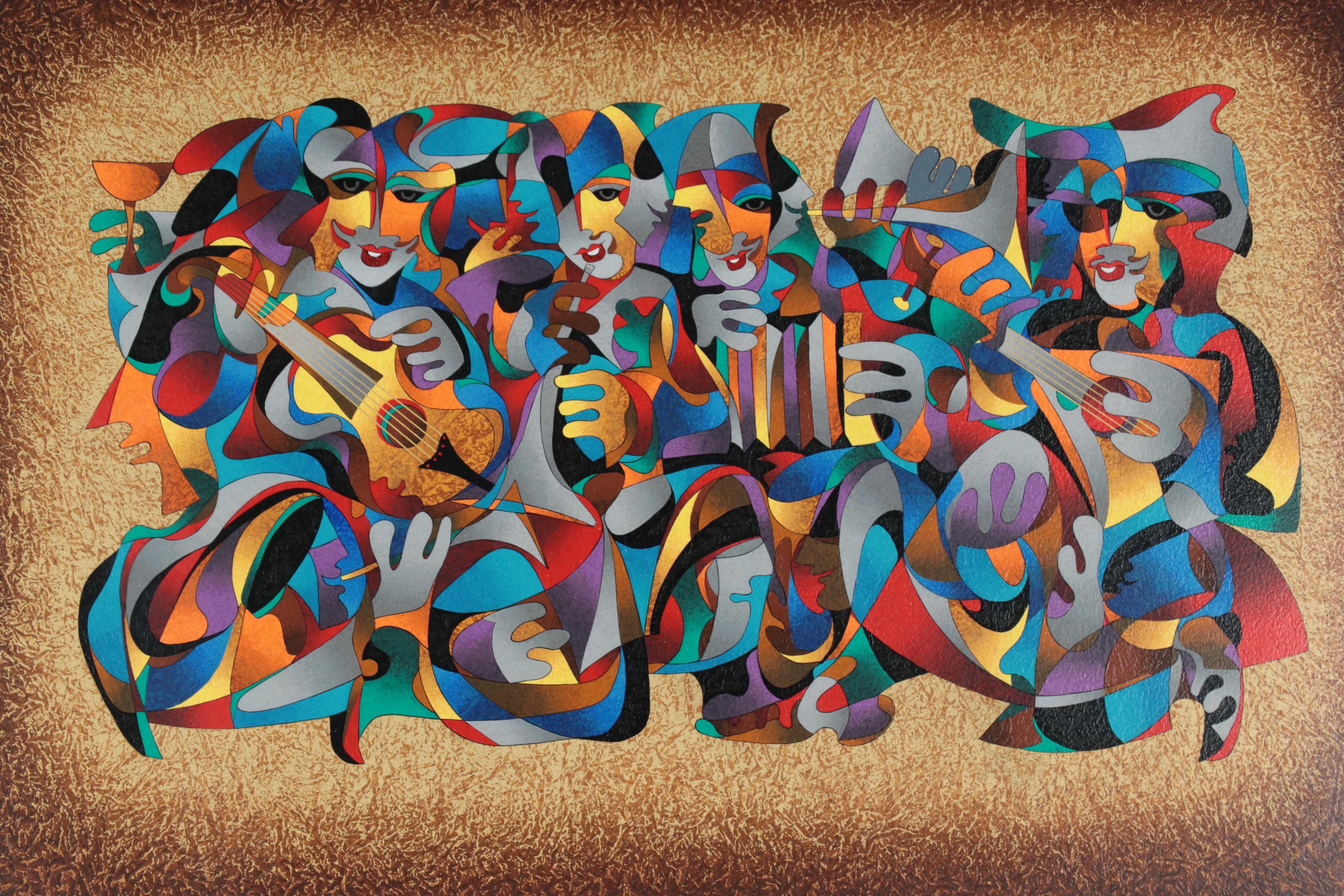 Anatole Krasnyansky Serigraph "Orchestra II," 2002