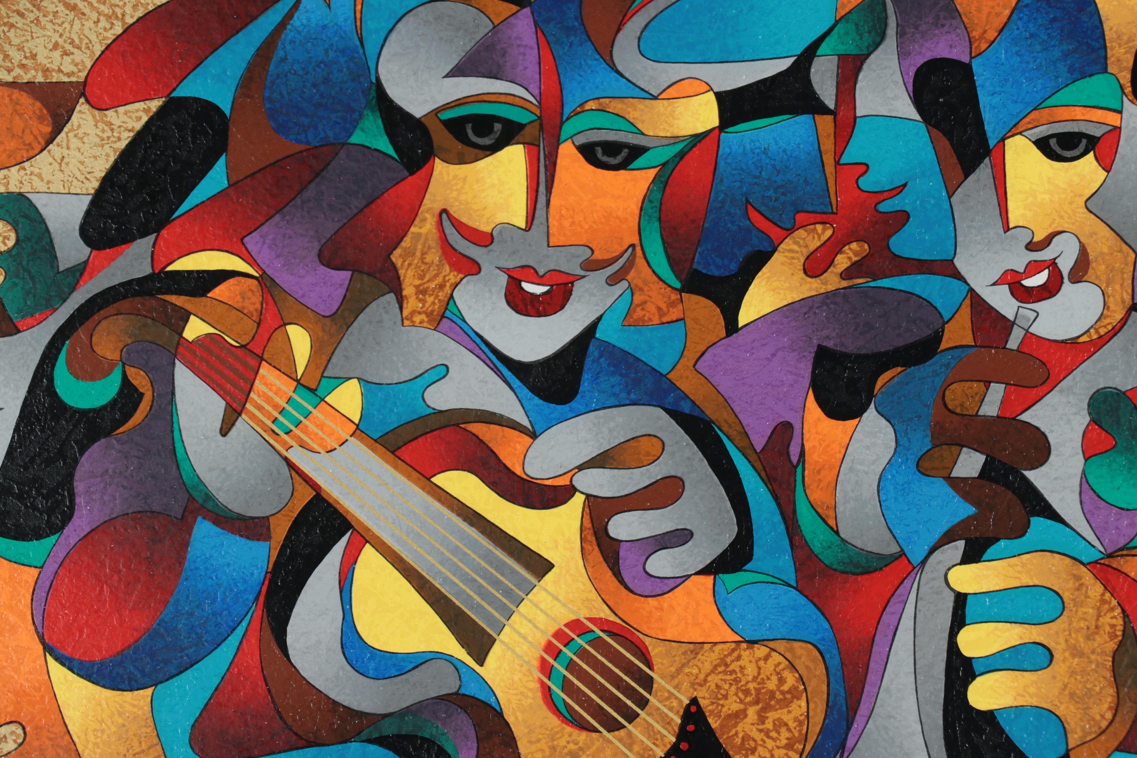 Anatole Krasnyansky Serigraph "Orchestra II," 2002