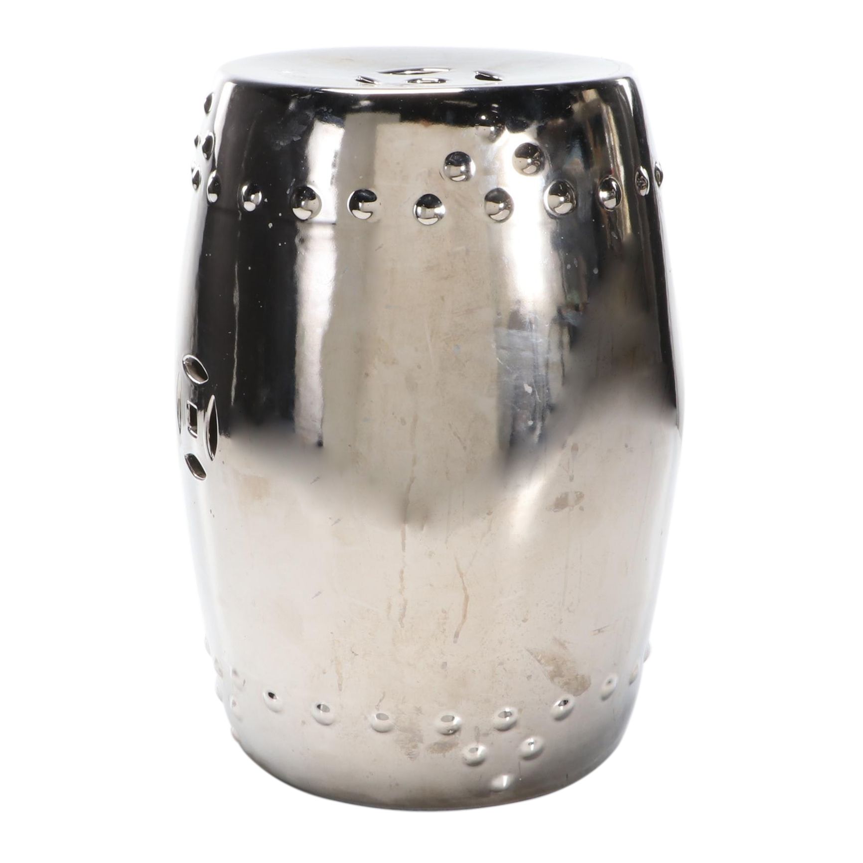 Chinese Style Metallic Glazed Ceramic Garden Stool